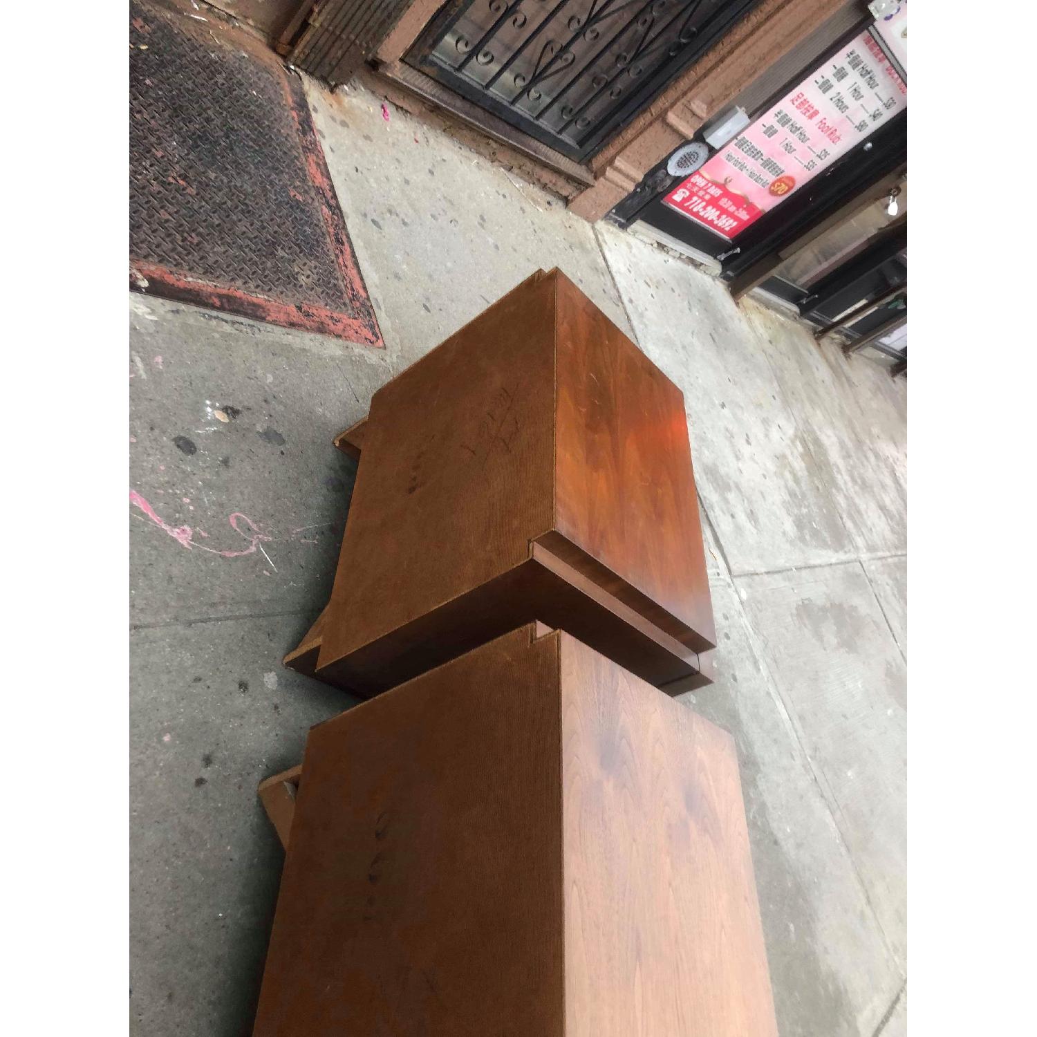 Vintage Mid Century 1950s Solid Wood Nightstands - image-8