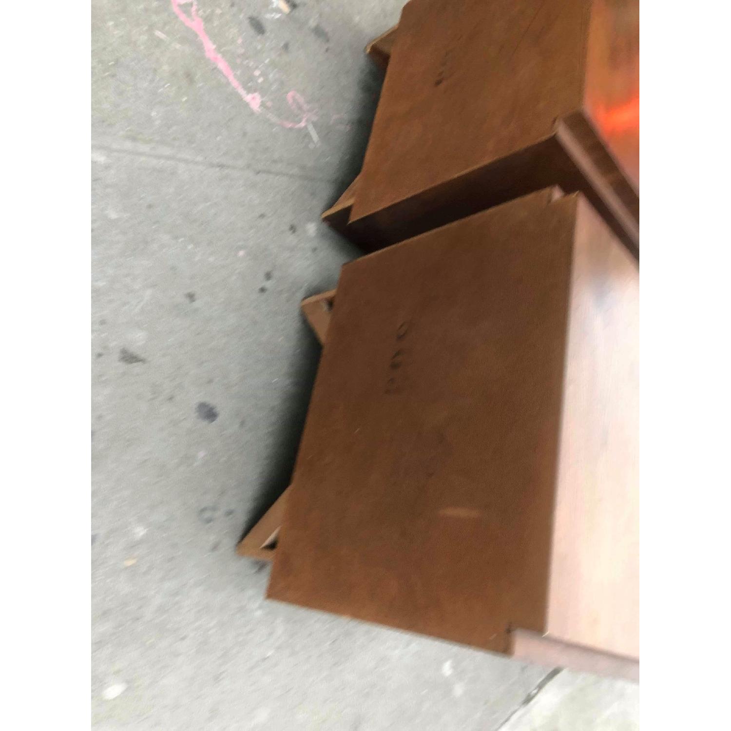Vintage Mid Century 1950s Solid Wood Nightstands - image-12