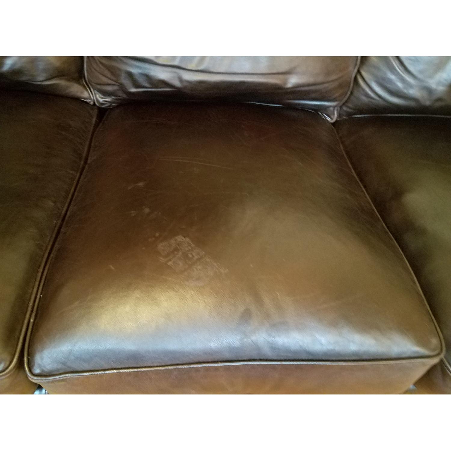 Pottery Barn Webster Grand Leather Sofa - image-4