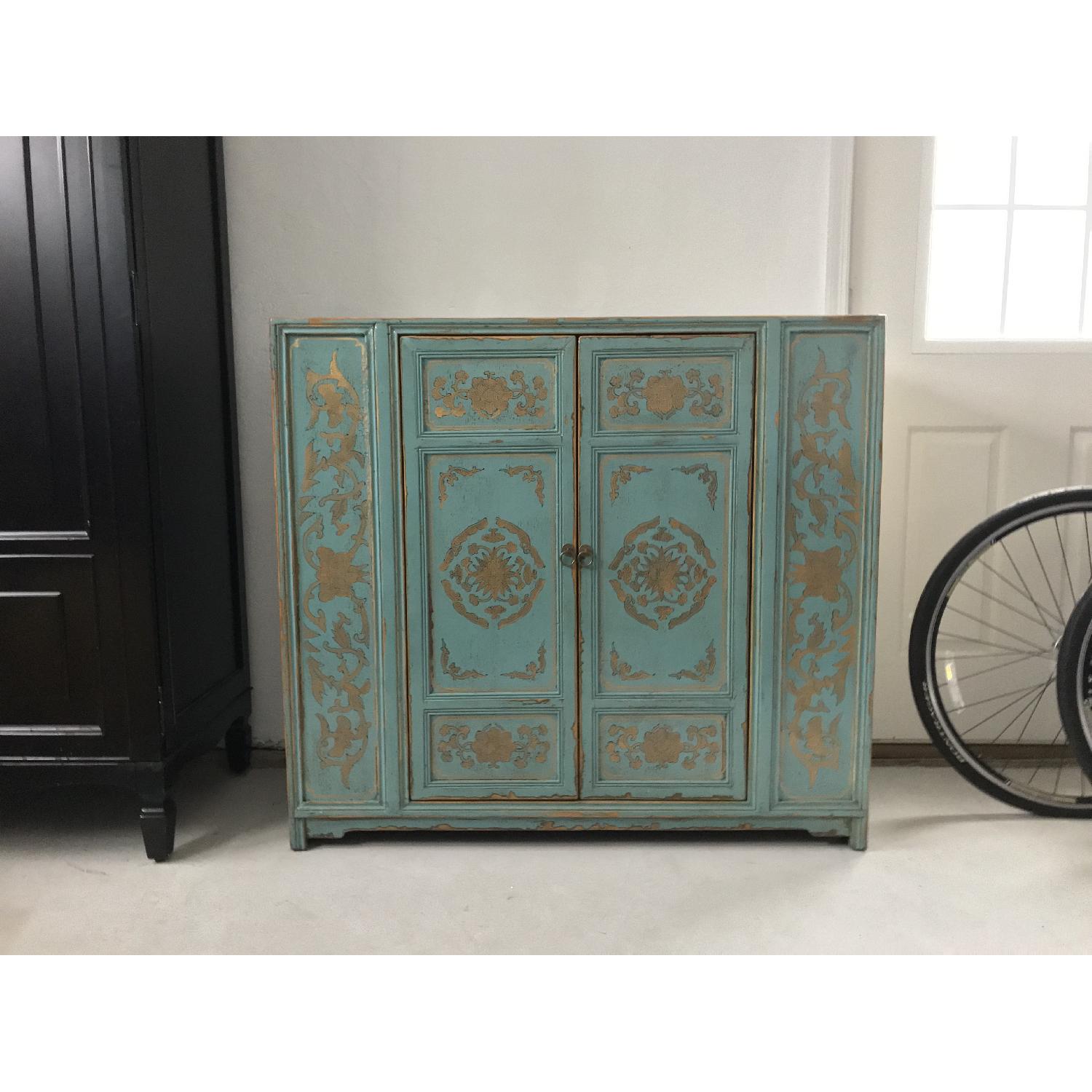 Boston Interiors Teal Storage Unit/Sideboard - image-1