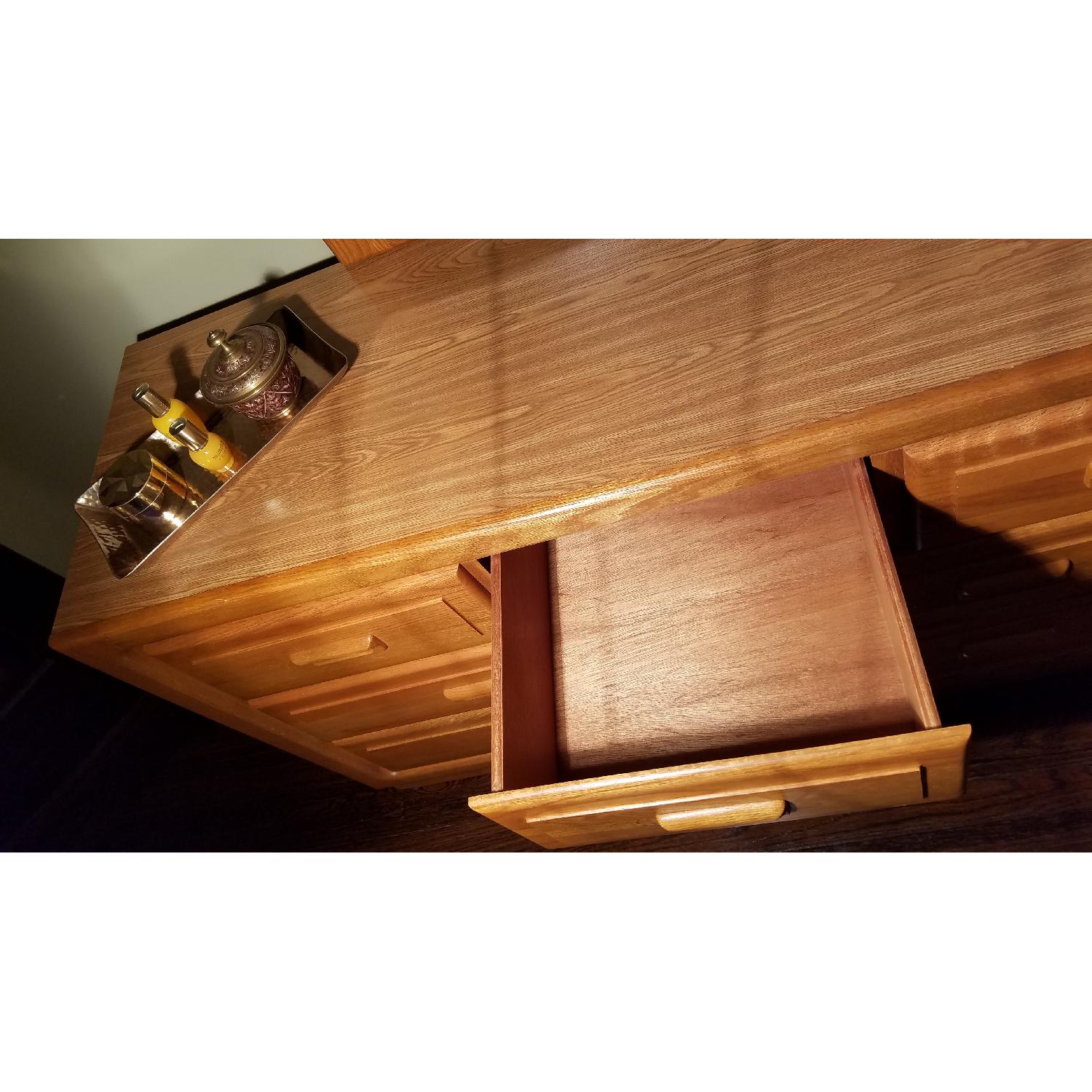 Vintage Stanley Oak Dresser w/ Mirror - image-3