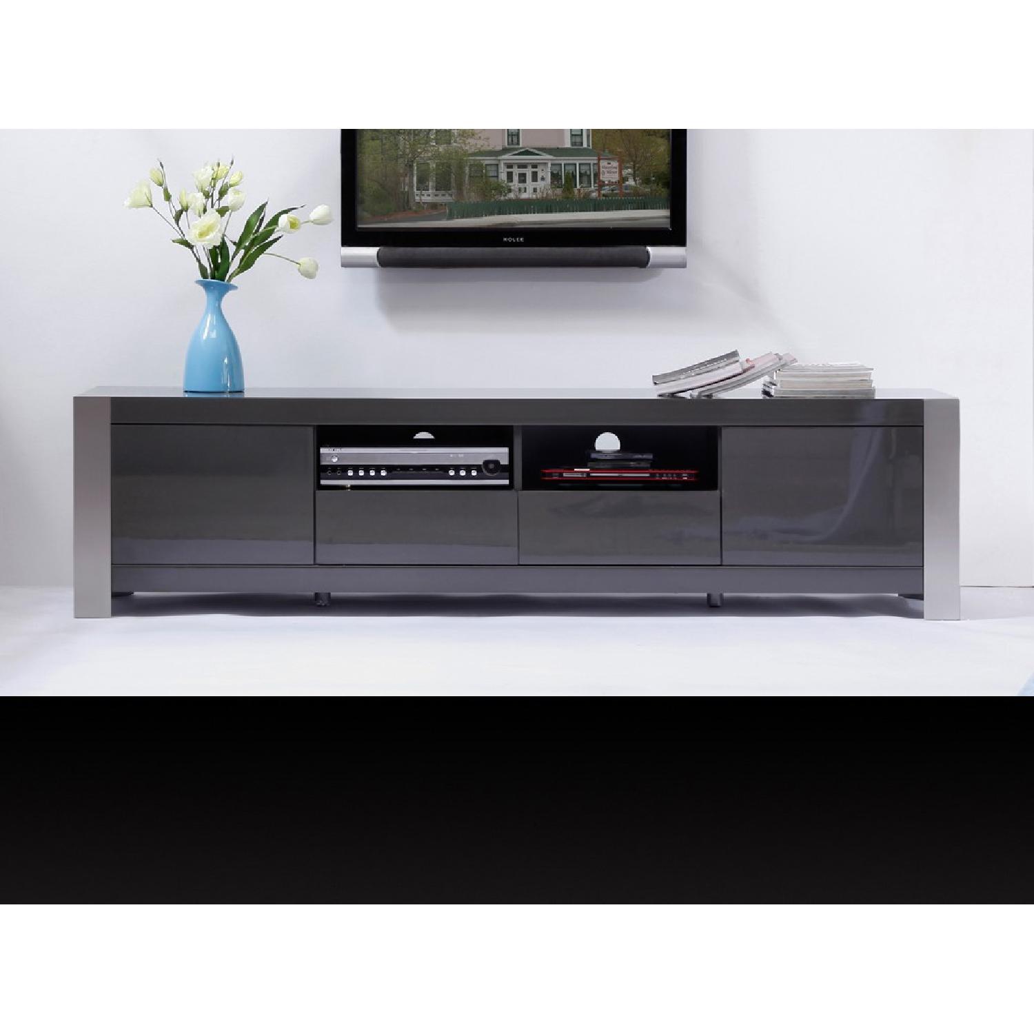 B-Modern Composer Modern TV Stand w/ Storage - image-1