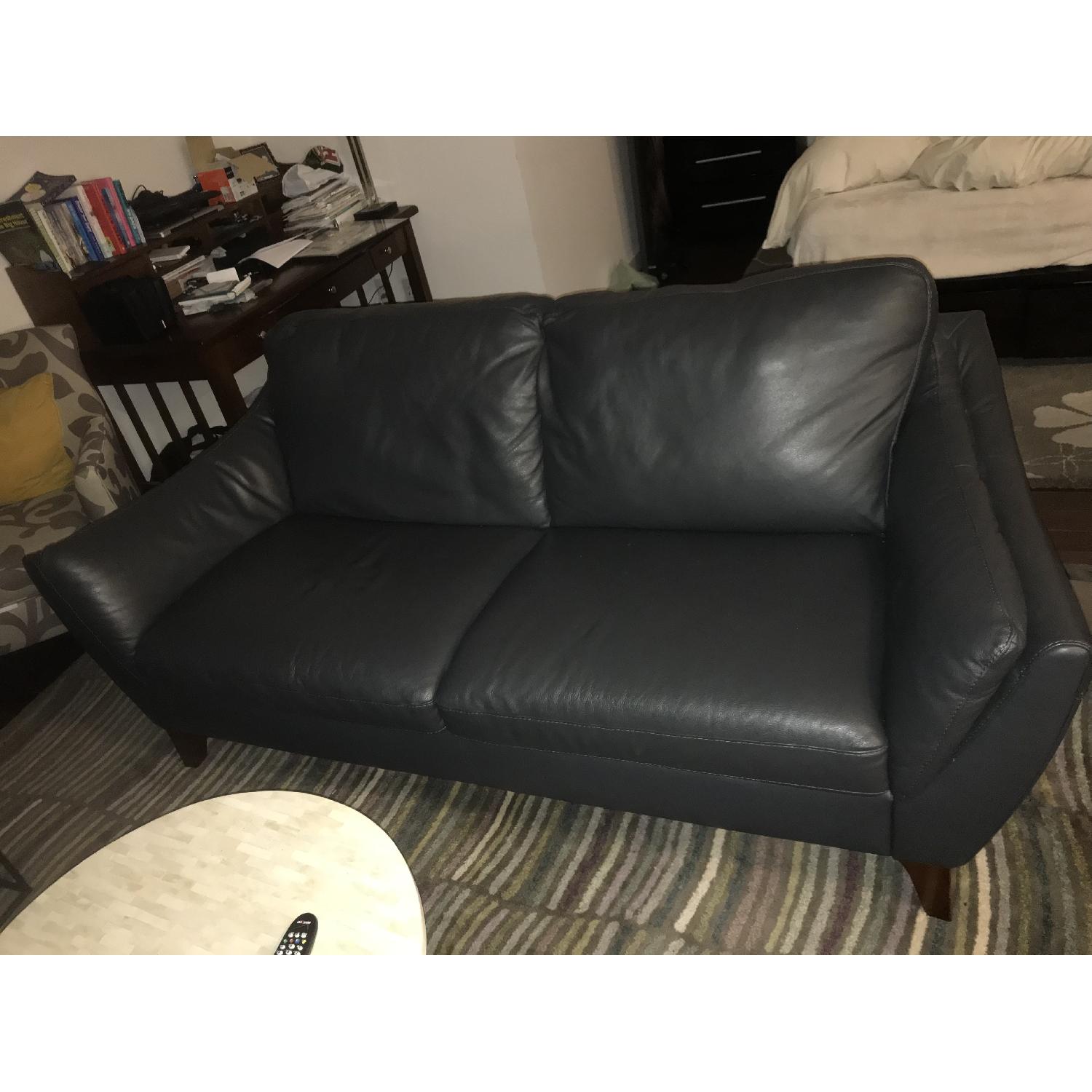 Raymour & Flanigan Greccio Leather Sofa - image-2