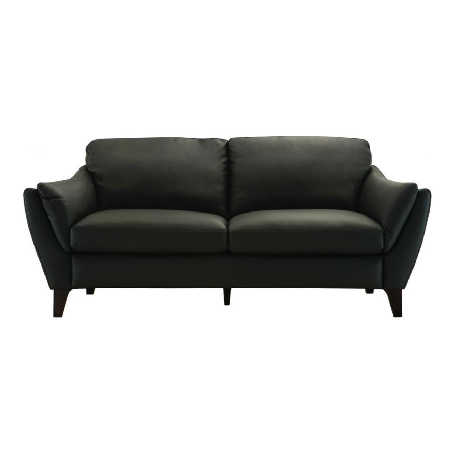 Raymour & Flanigan Greccio Leather Sofa - image-0