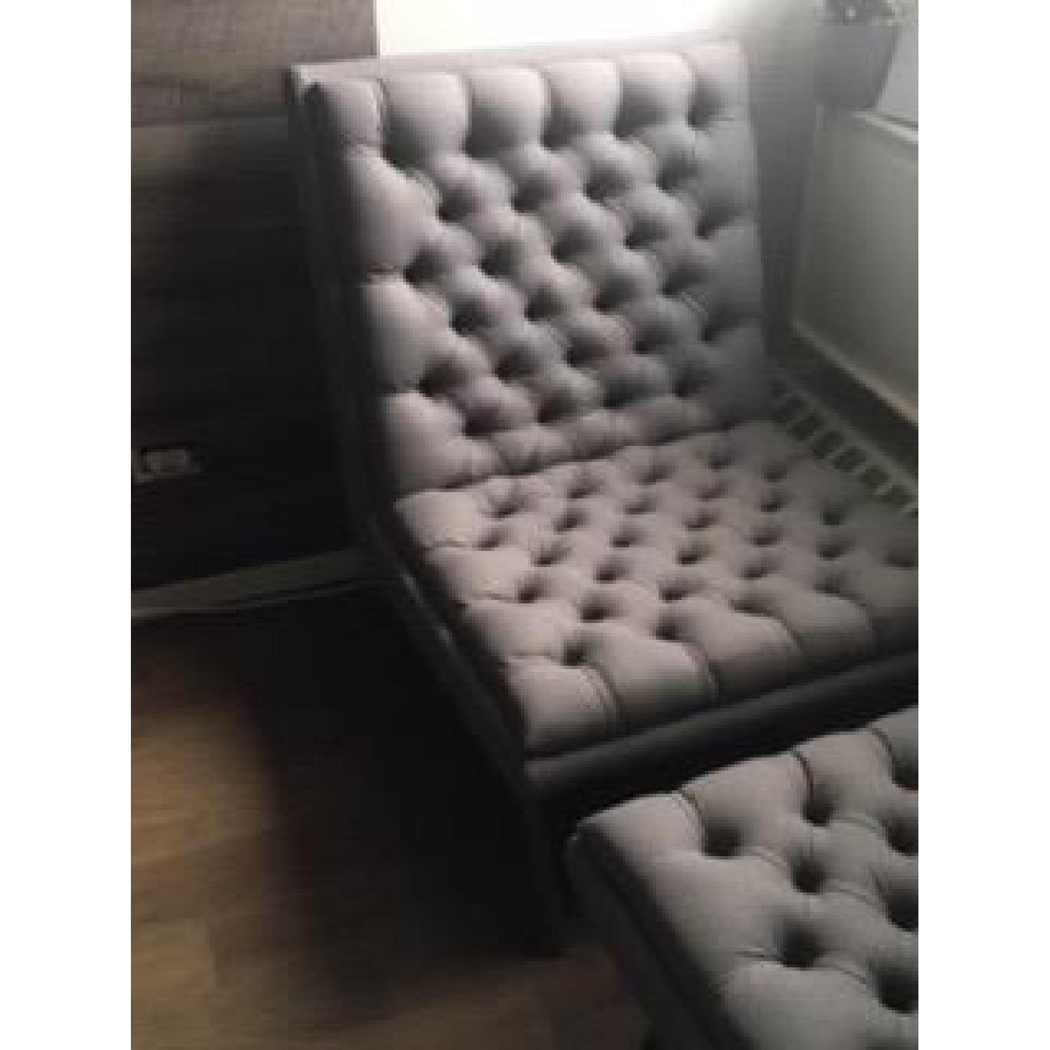 Alcott Hill Kaylor Mid Century Modern Tufted Chair & Ottoman - image-2