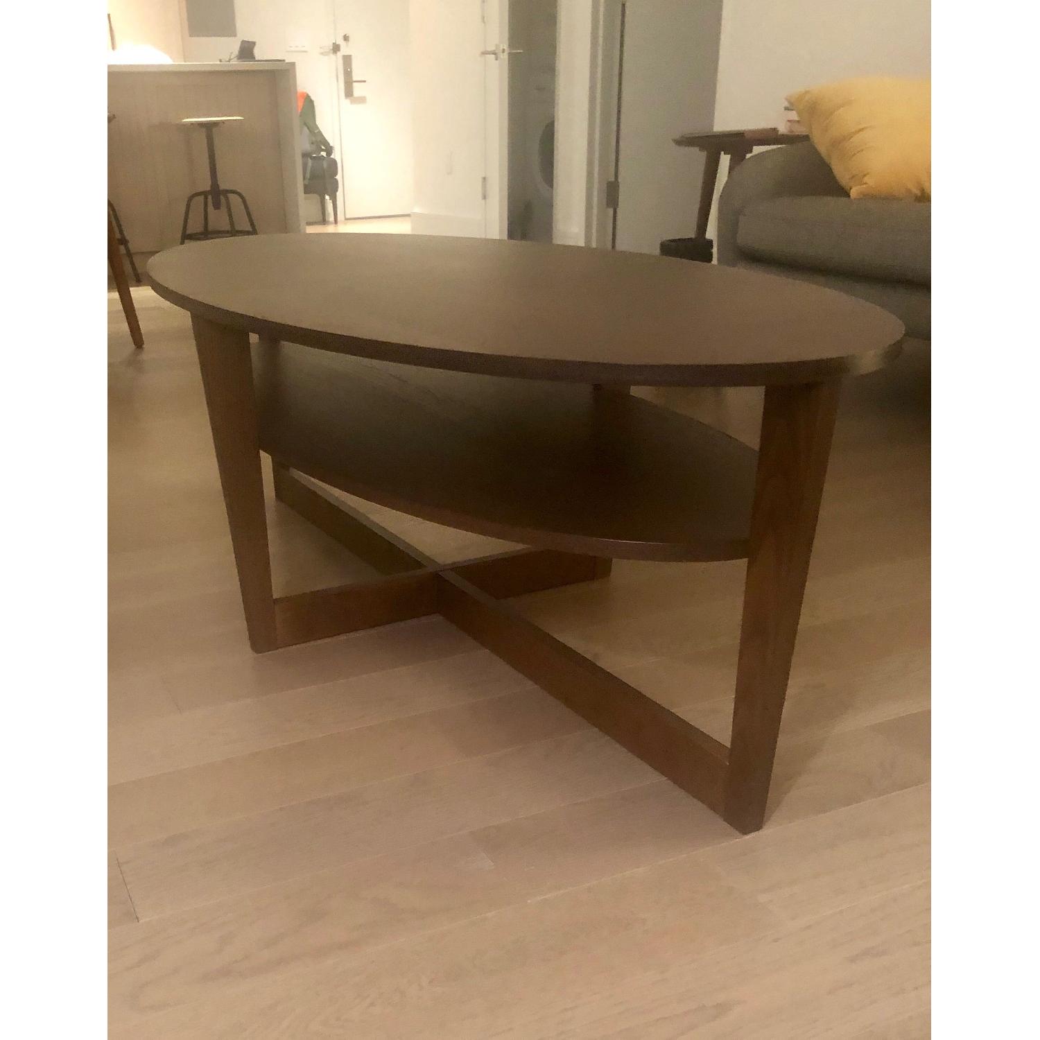 Ikea Vejmon Coffee Table in Brown AptDeco