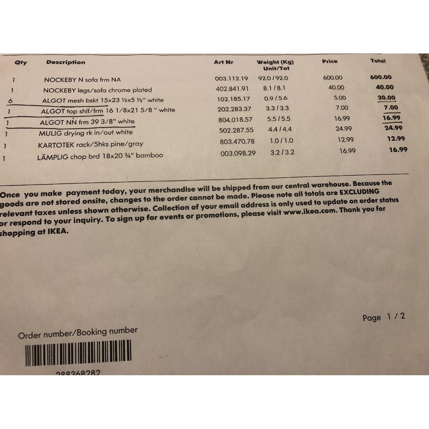 Ikea Algot Frame w/ 6 Baskets & White Top Shelves - image-5