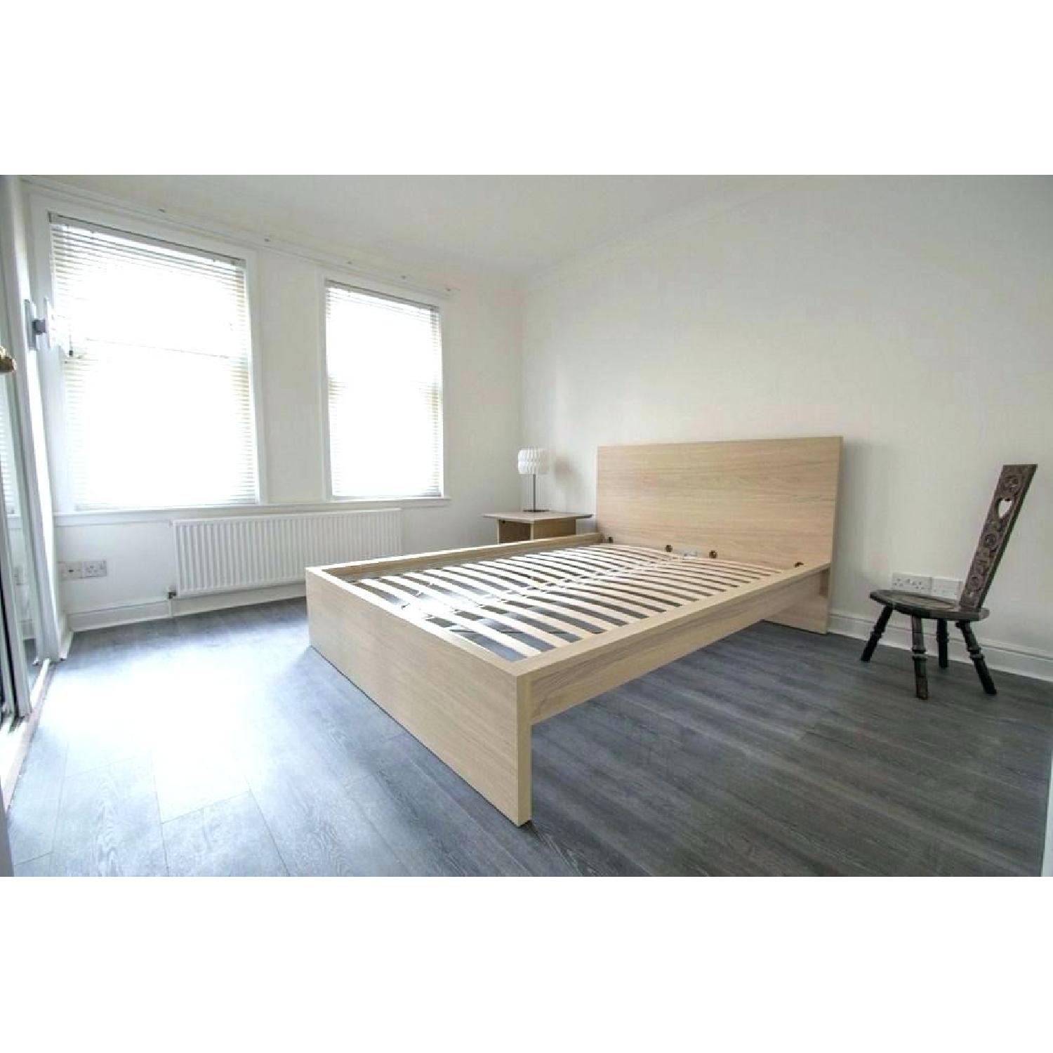 Ikea Malm Full Size Bed Frame w/ Underbed Storage Boxes AptDeco