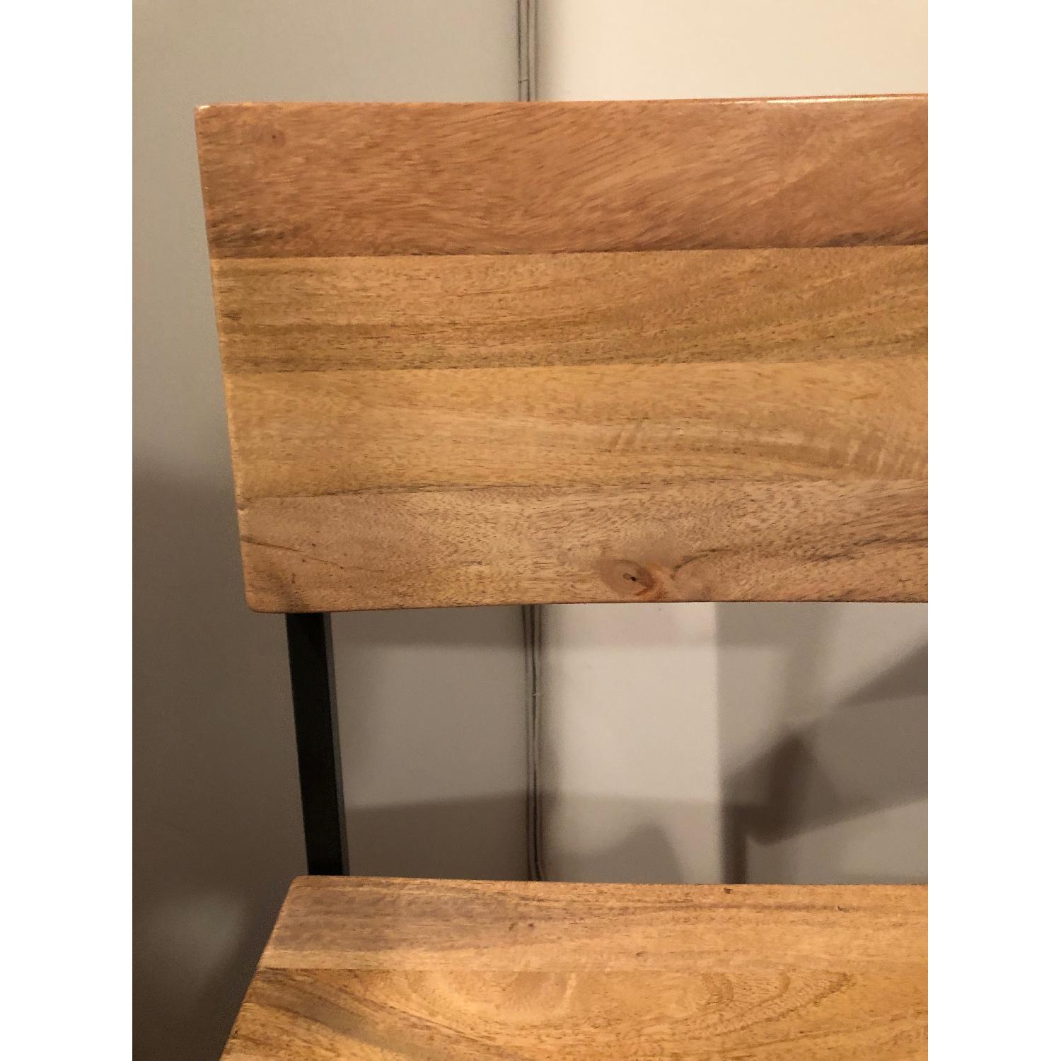 West Elm Solid Wood Rustic Counter Stools - image-3