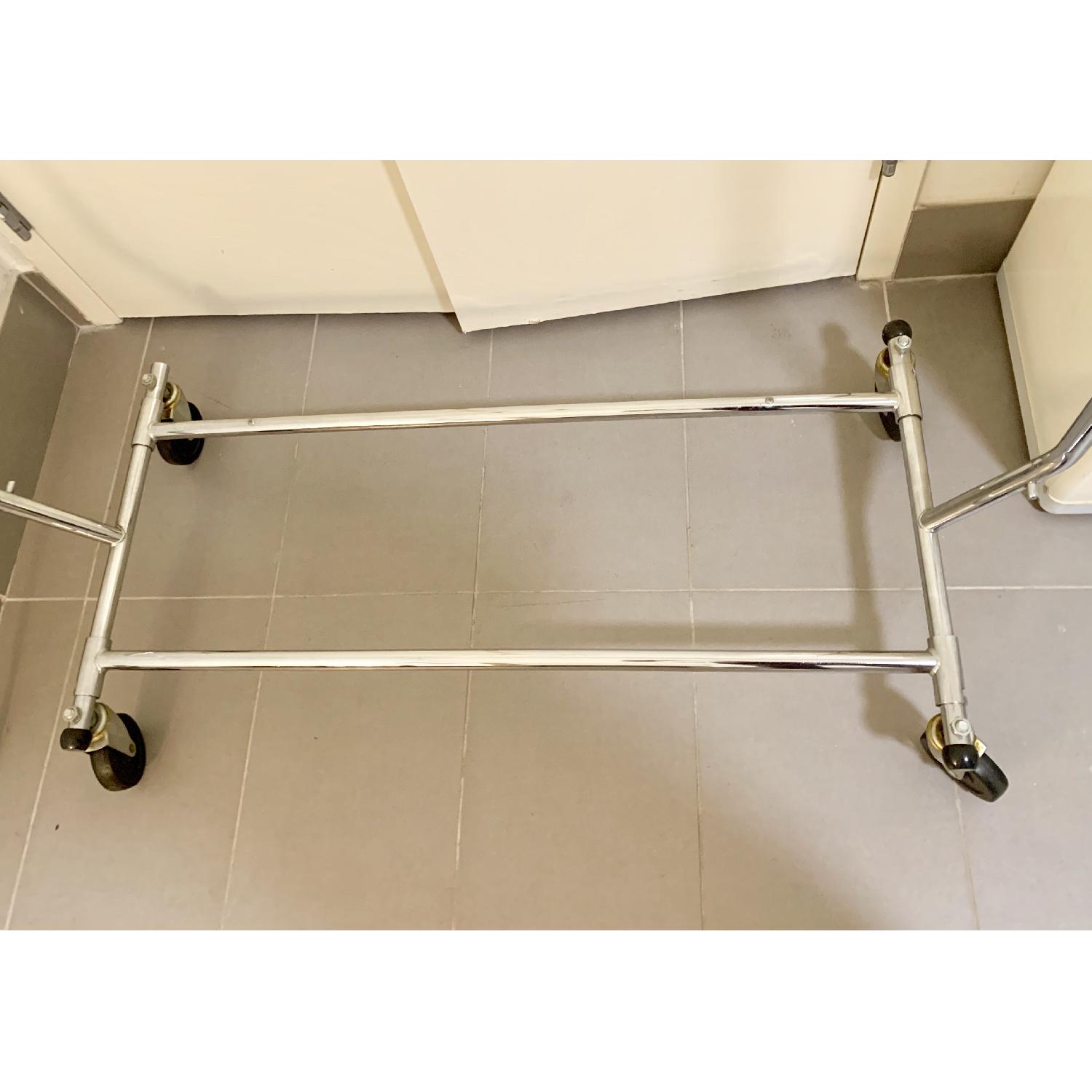 Extendable Stainless Steel Heavy Duty Garment Rack - image-1
