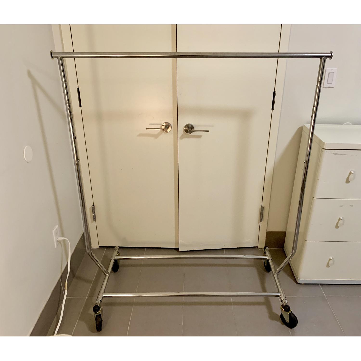 Extendable Stainless Steel Heavy Duty Garment Rack - image-2