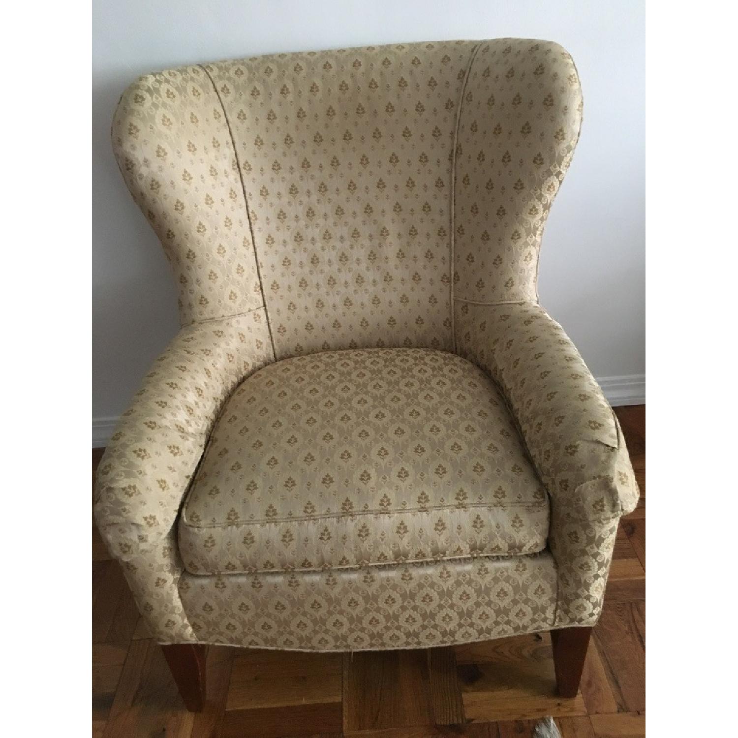 Ethan Allen Upholstered Wing Chairs - image-0