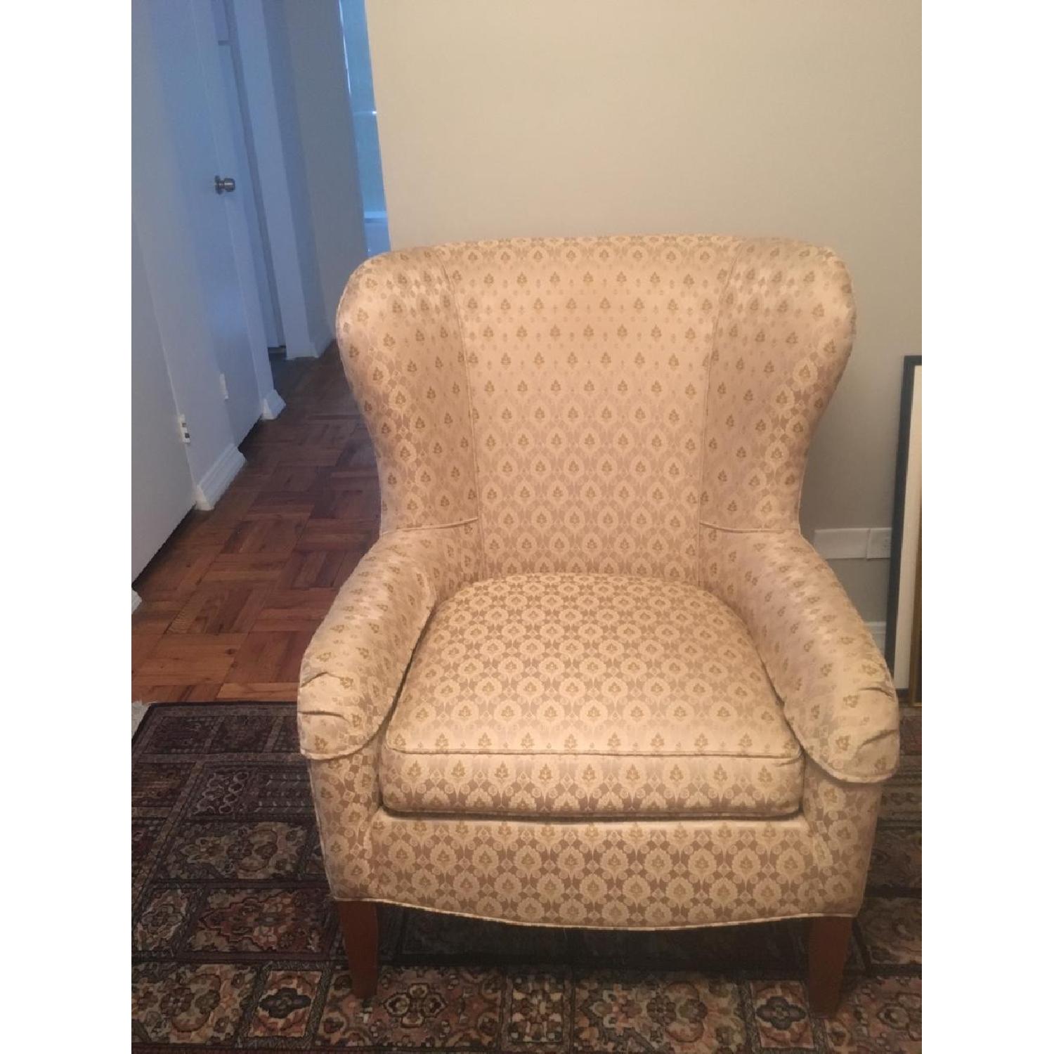Ethan Allen Upholstered Wing Chairs AptDeco