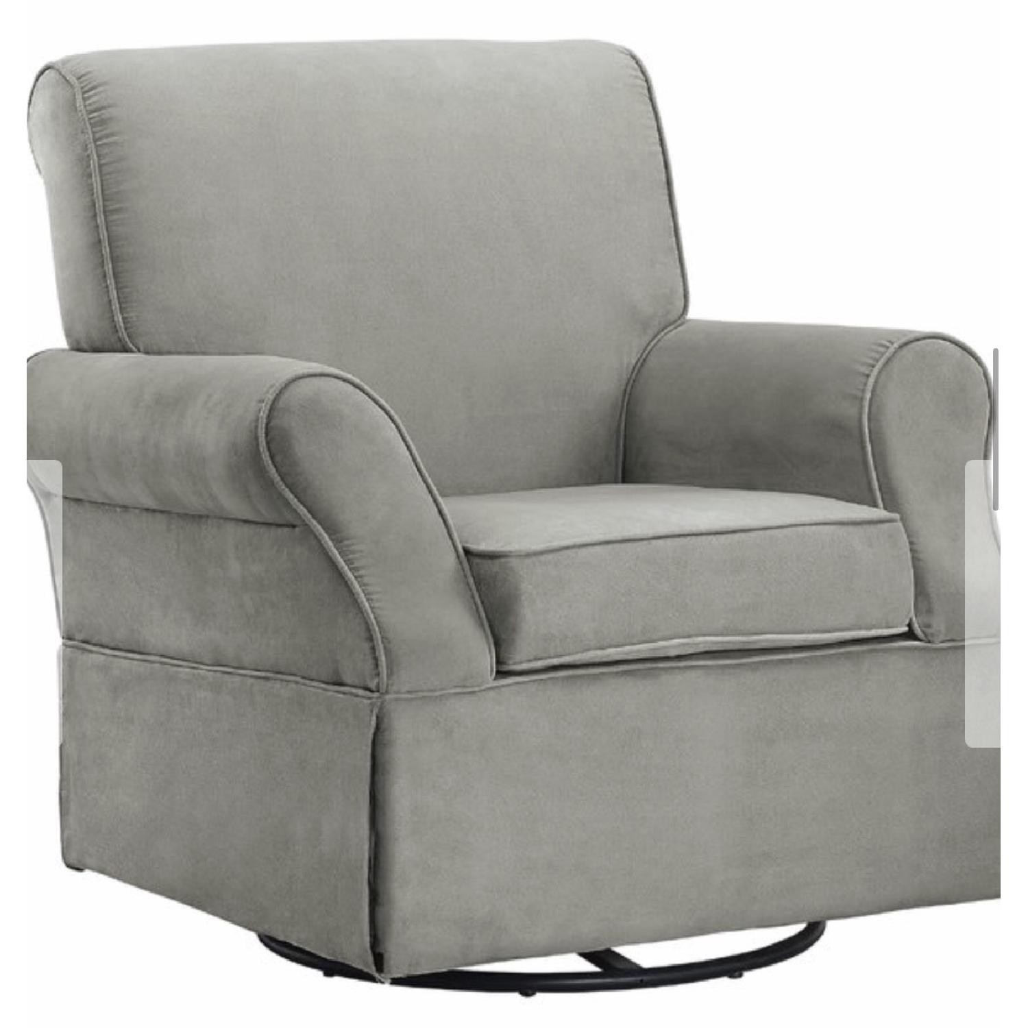Viv & Rae Antonia Swivel Glider w/ Ottoman - image-3