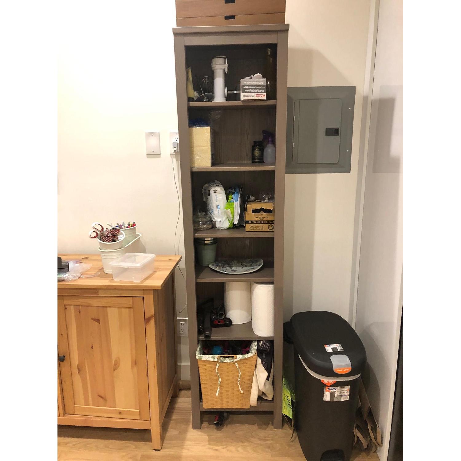 Ikea Gray Hemnes Bookcase AptDeco