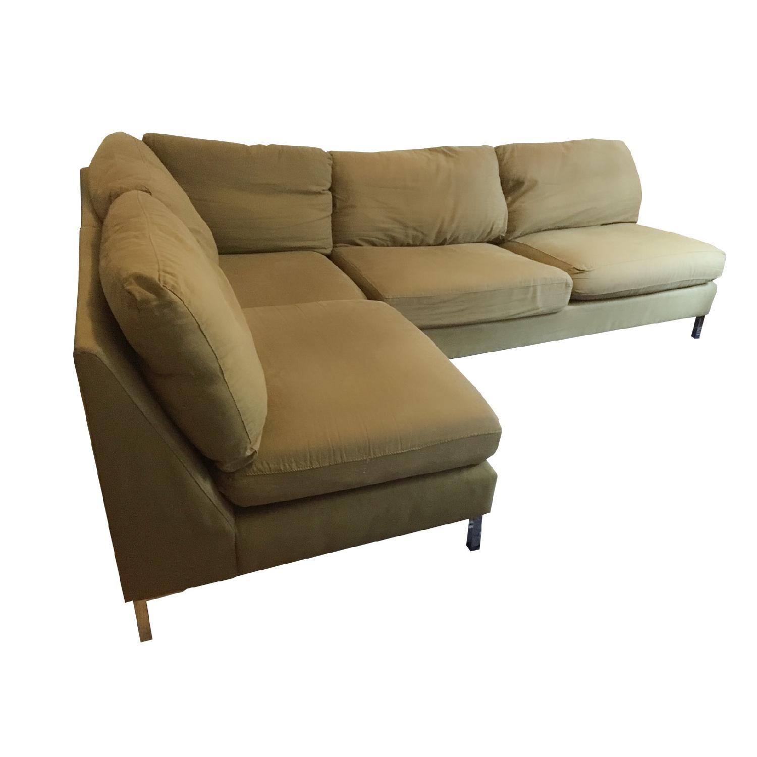 CB2 3Piece Sectional Sofa AptDeco