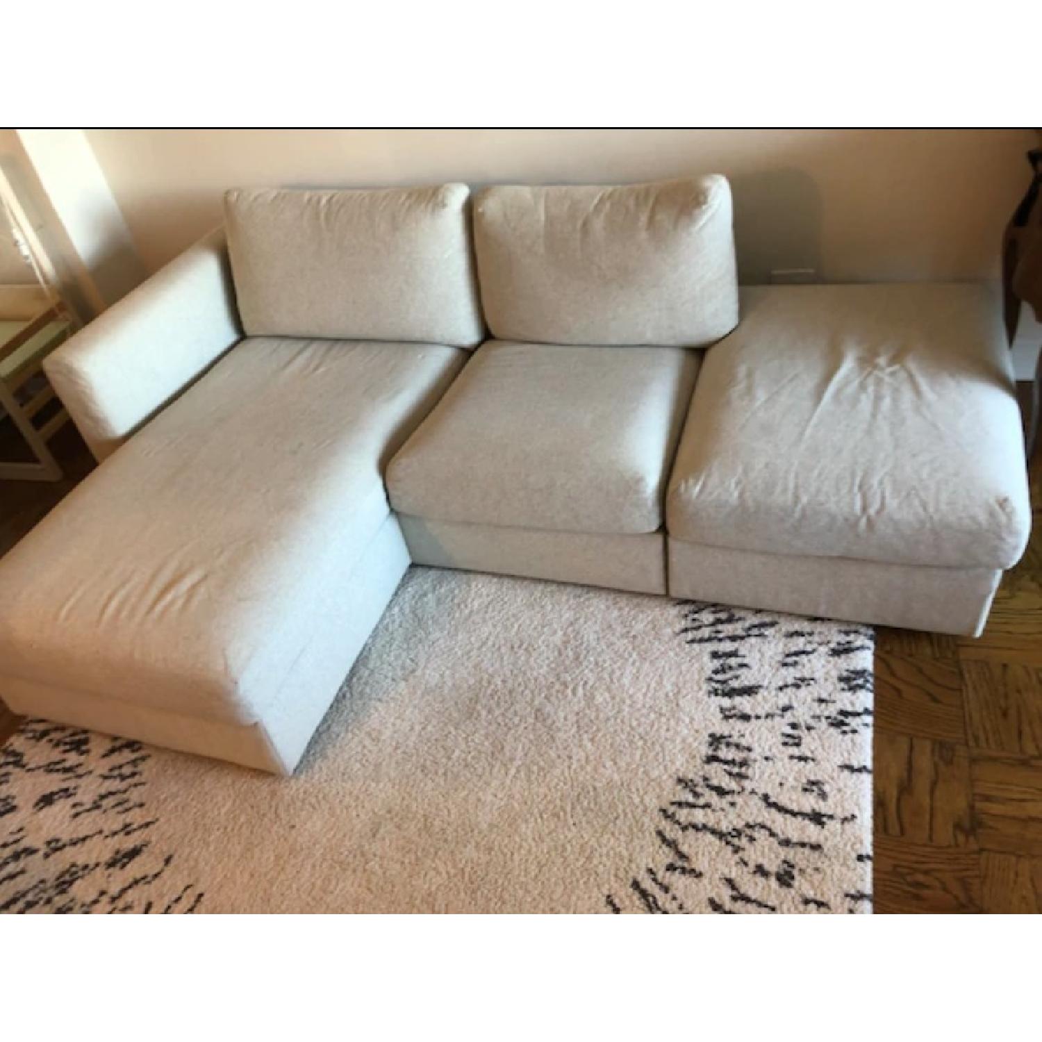 Ikea Vimle Chaise Sectional Sofa & Ottoman AptDeco