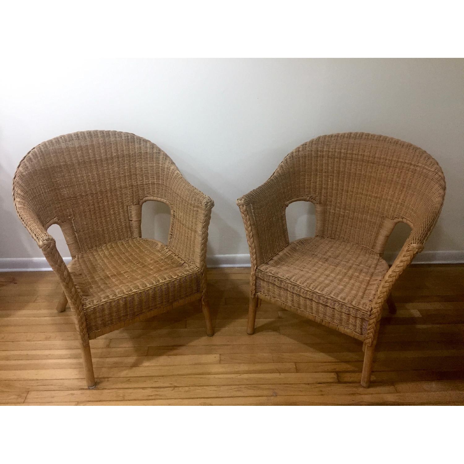 Ikea Rattan Armchairs - image-6