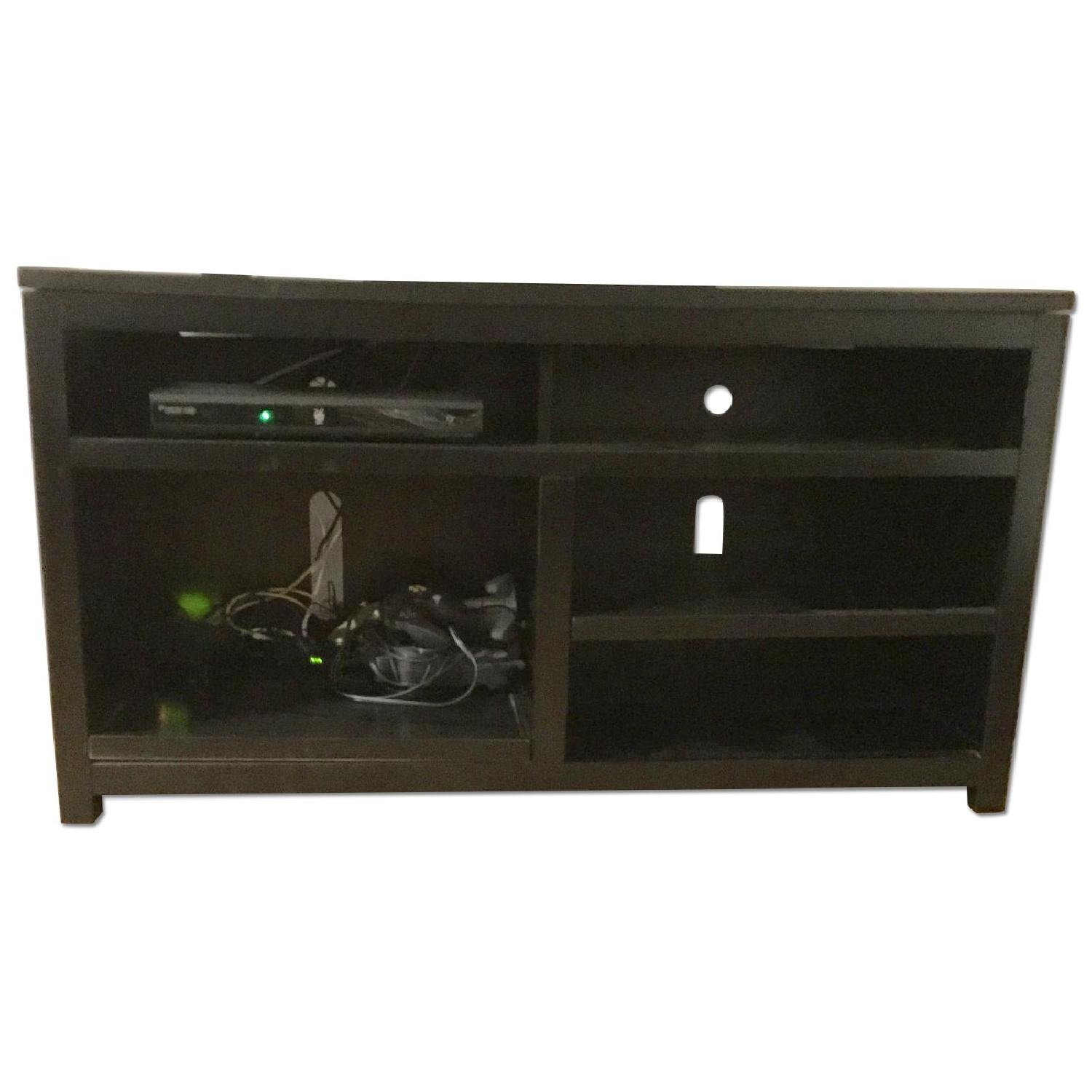 Ashley's Dark Brown TV Stand - image-0