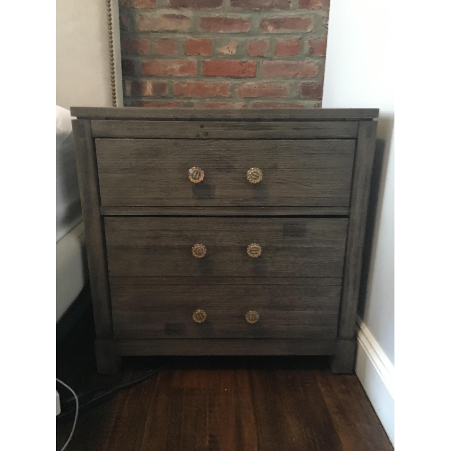 Weathered Grey Nightstand - image-1