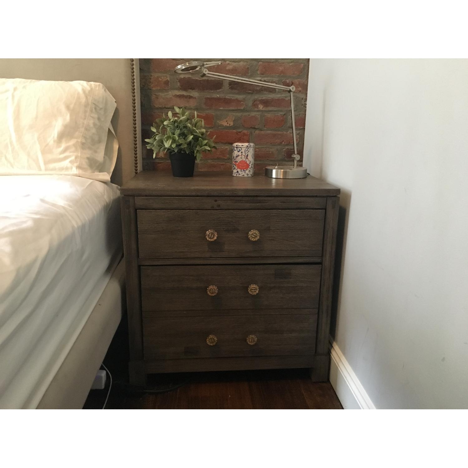 Weathered Grey Nightstand - image-2
