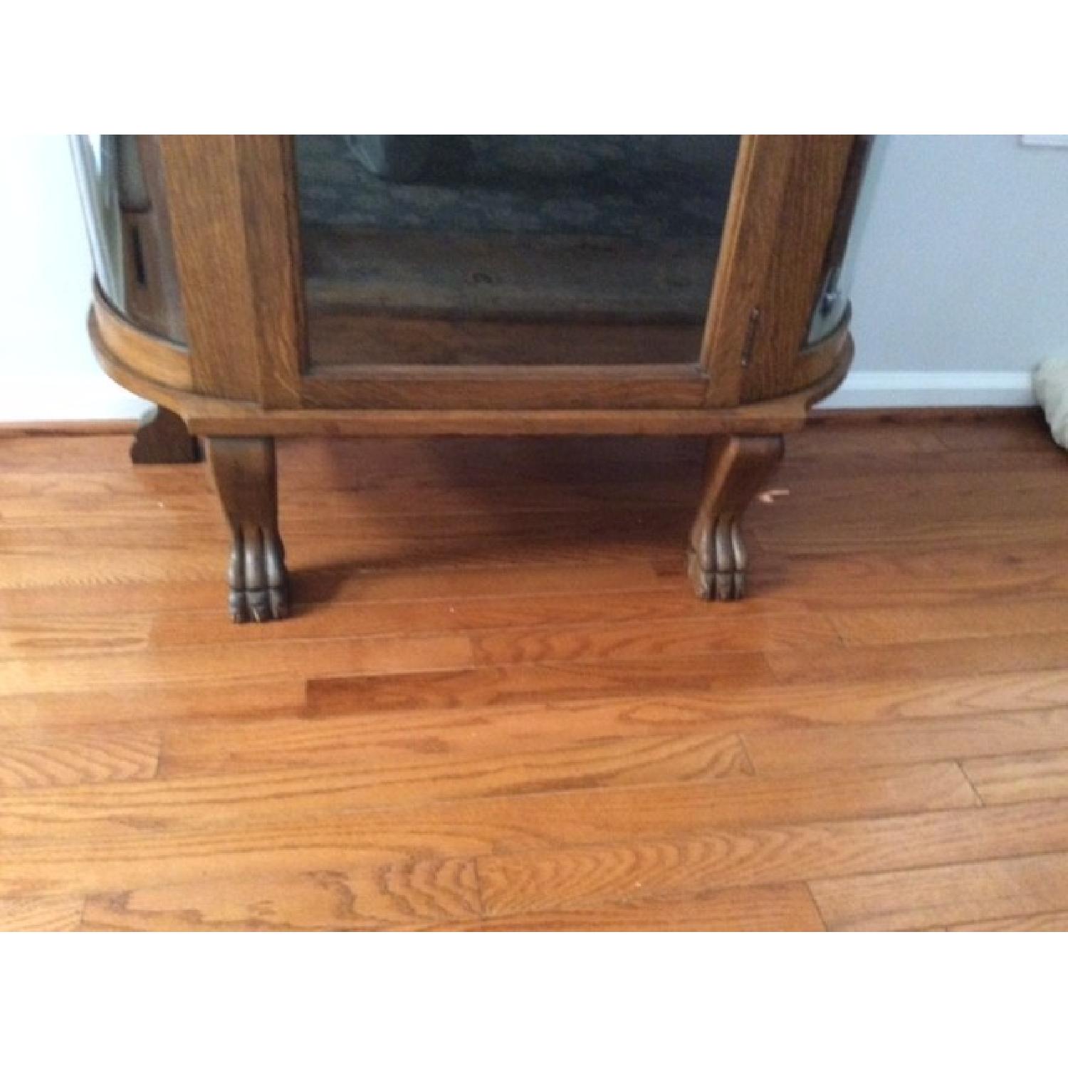 Vintage Curved Glass China Cupboard - image-2