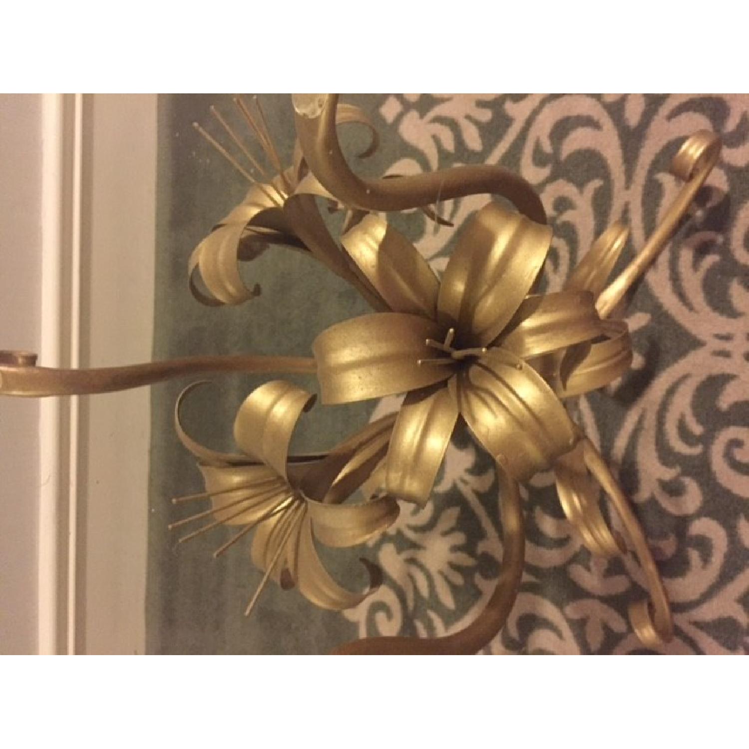Gilt Lily Flower Table - image-4