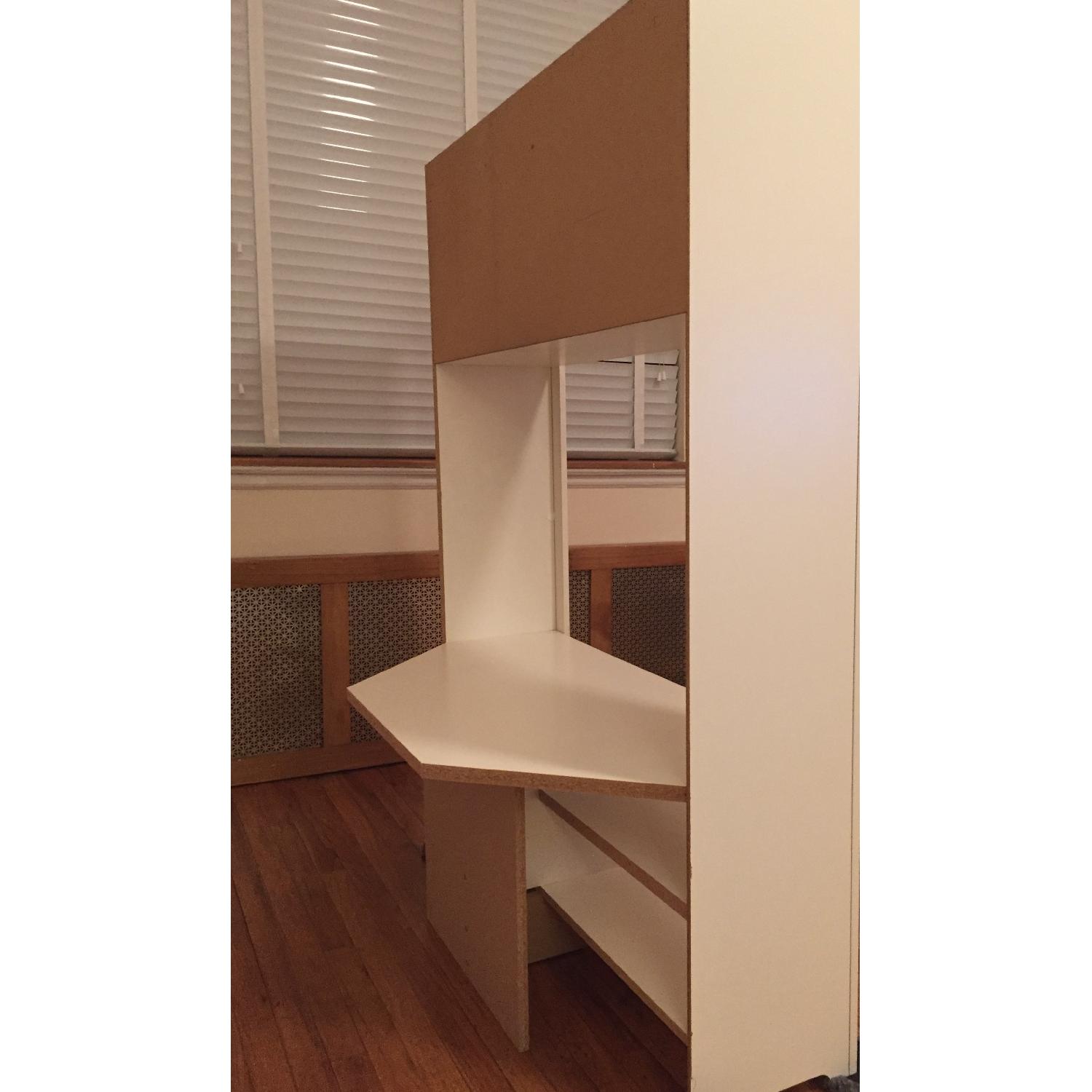 Ikea Hensvik White Corner Media Cabinet - image-4