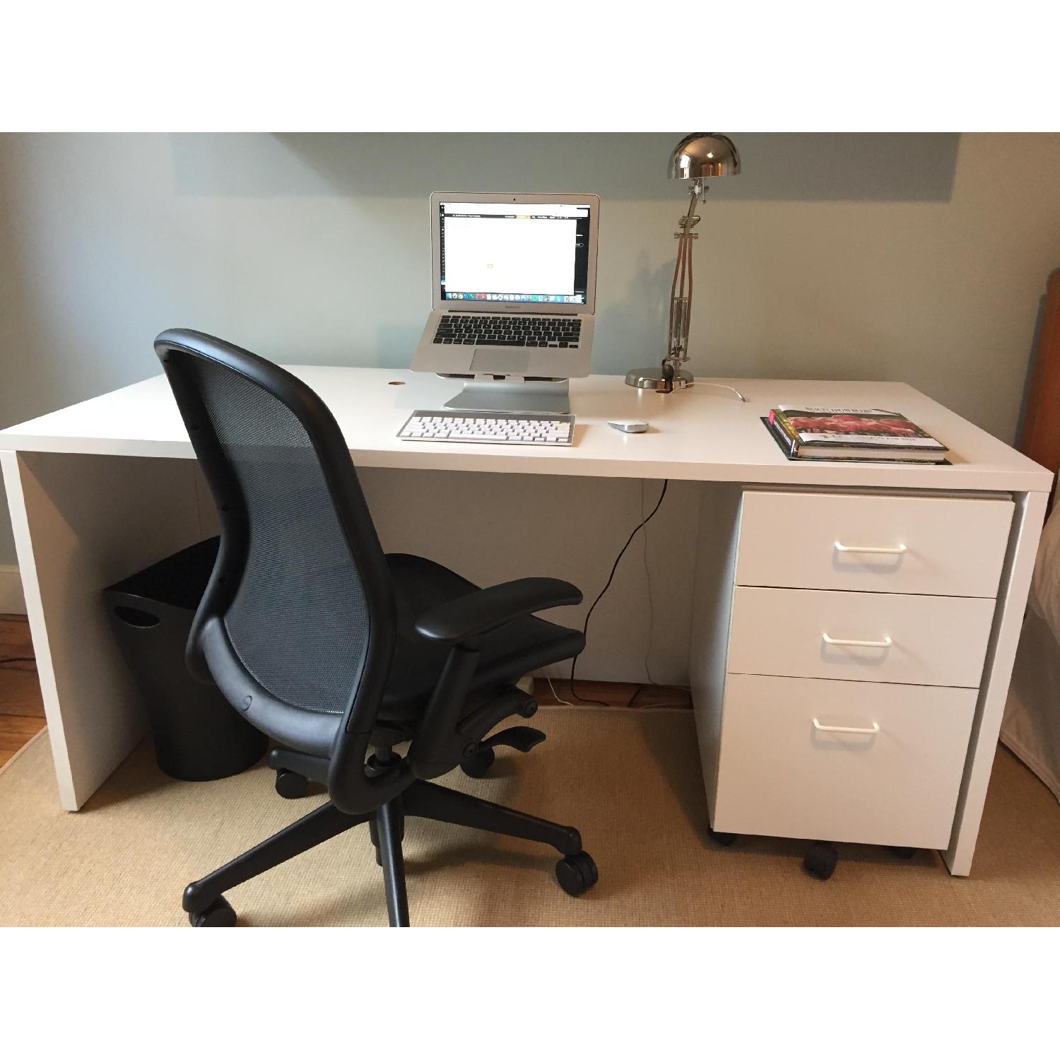 Techline Furniture Office Desk w/ Filing AptDeco