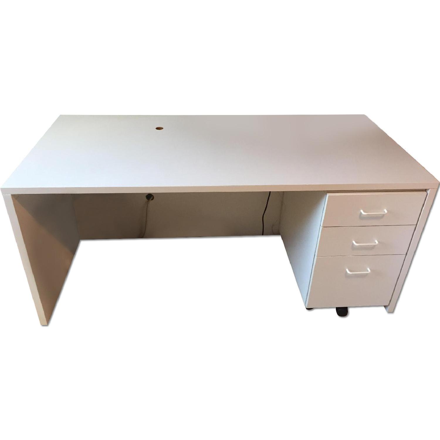 Techline Furniture Office Desk w/ Filing AptDeco