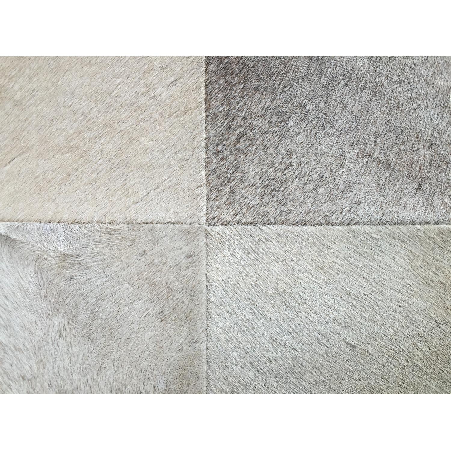 Jamie Young Company Large Grey Hide Ottoman - image-7