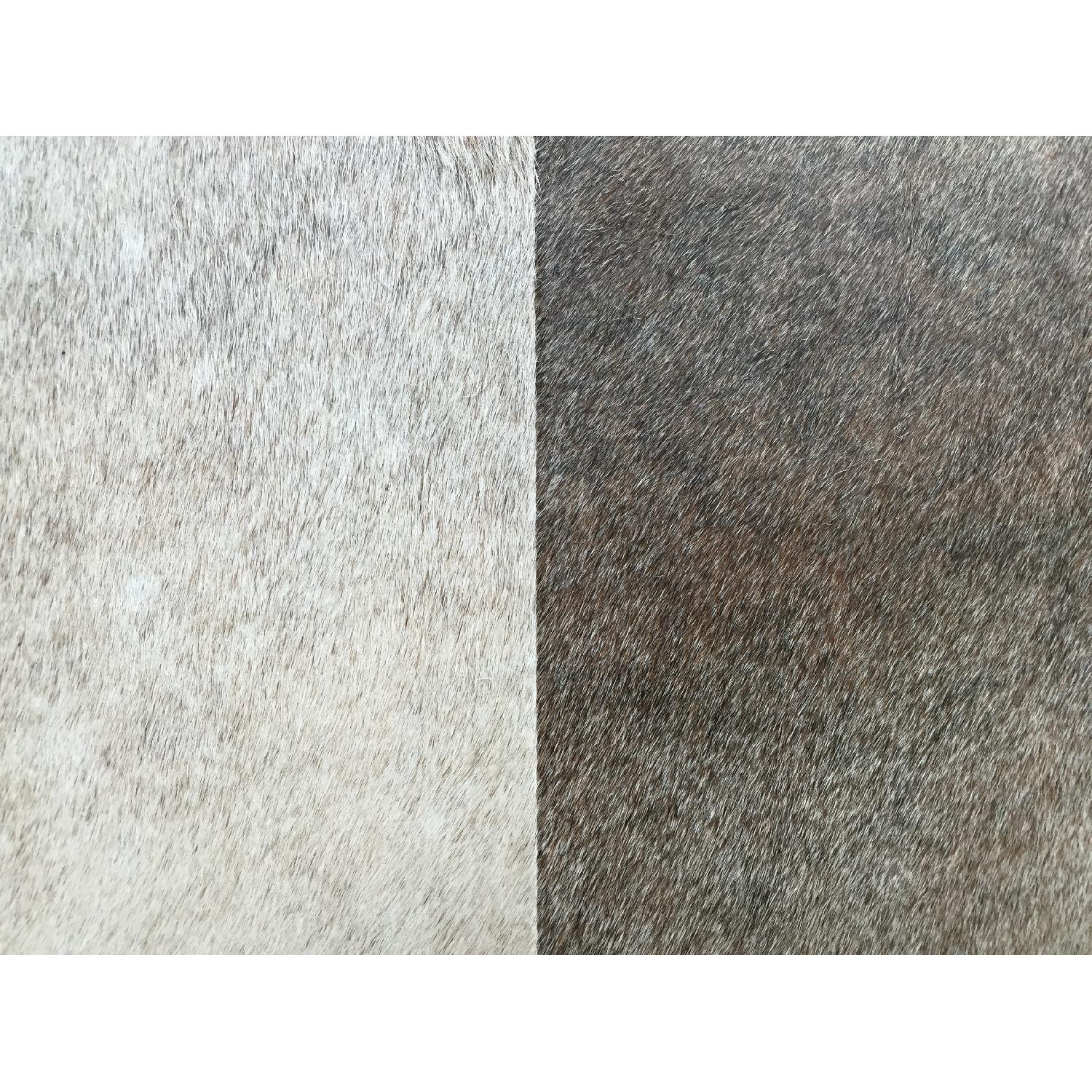 Jamie Young Company Large Grey Hide Ottoman - image-8