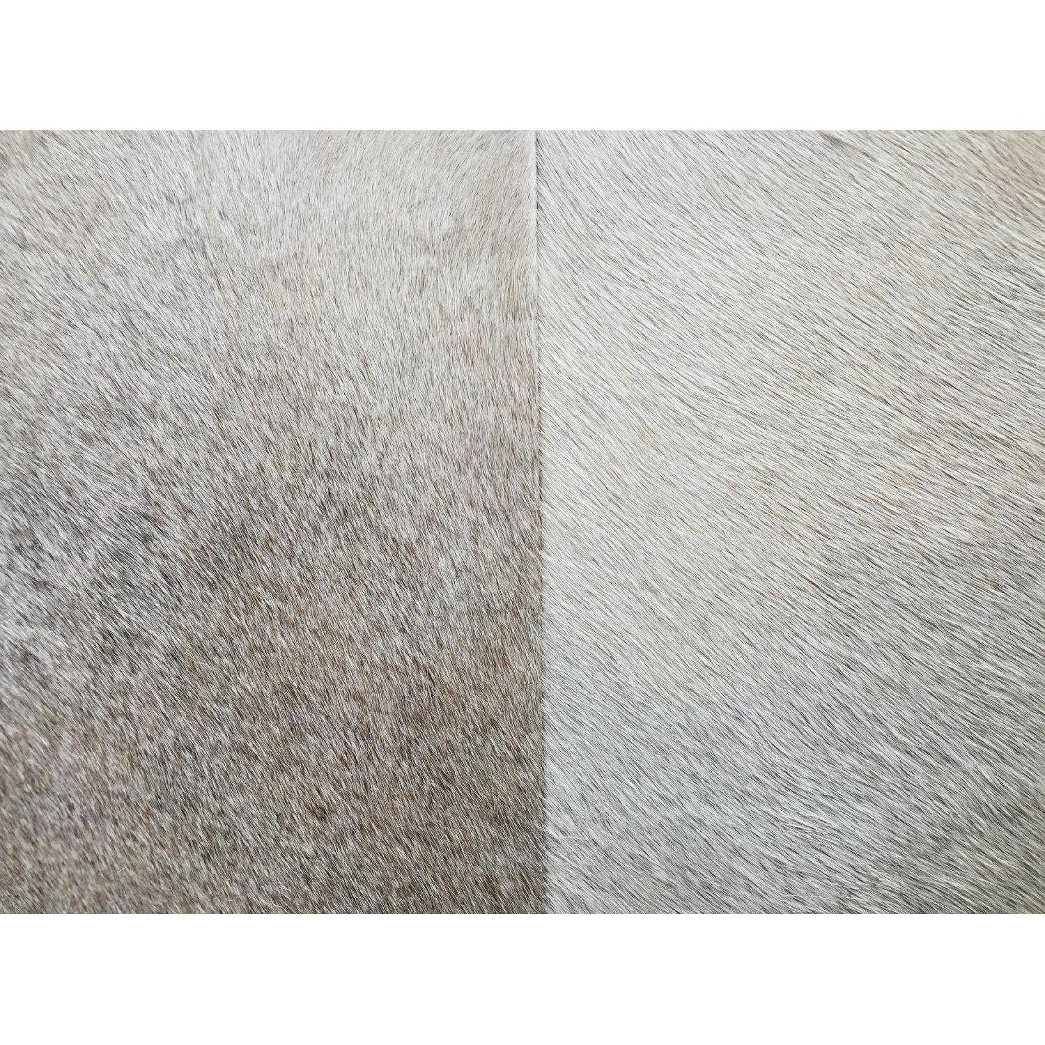 Jamie Young Company Large Grey Hide Ottoman - image-10