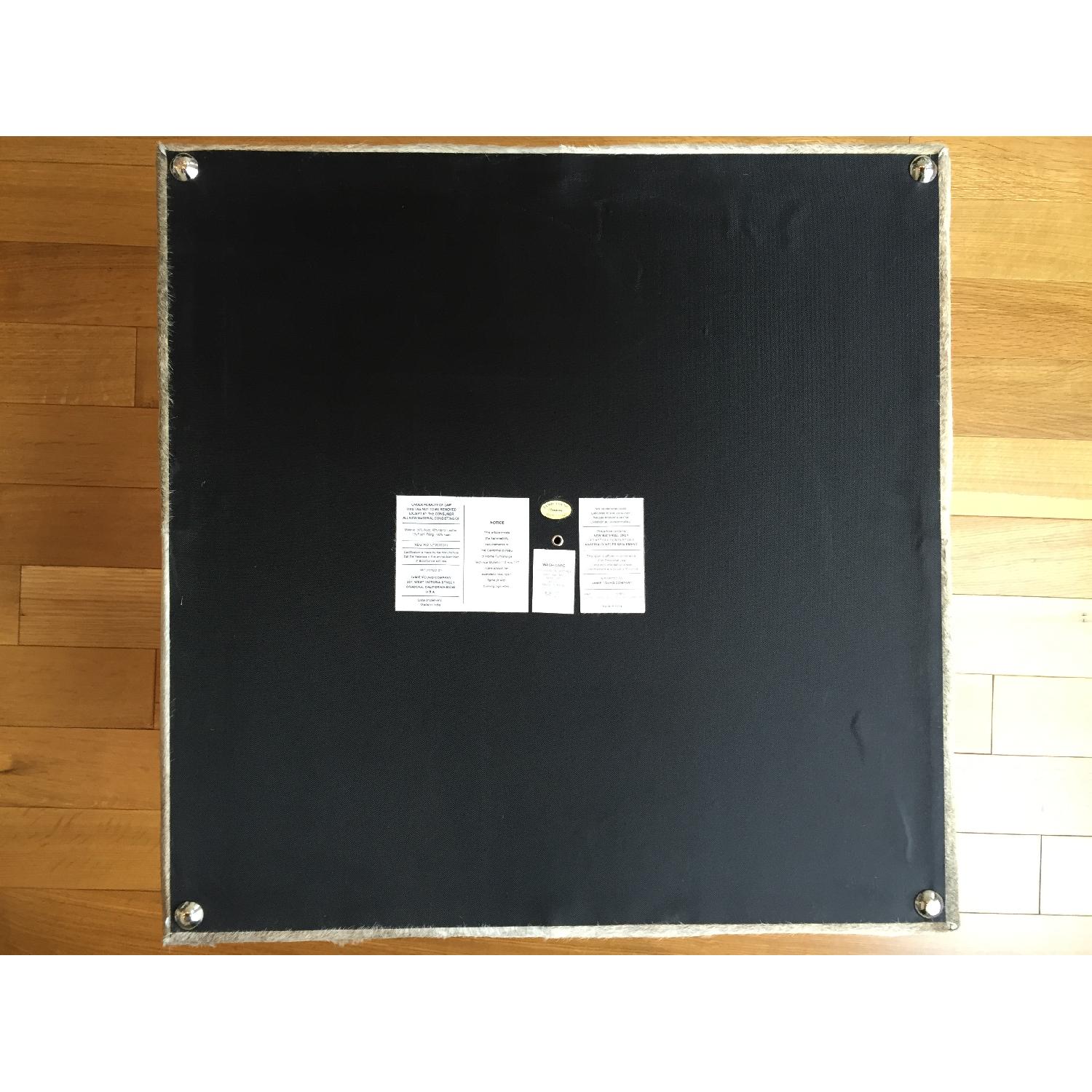 Jamie Young Company Large Grey Hide Ottoman - image-11