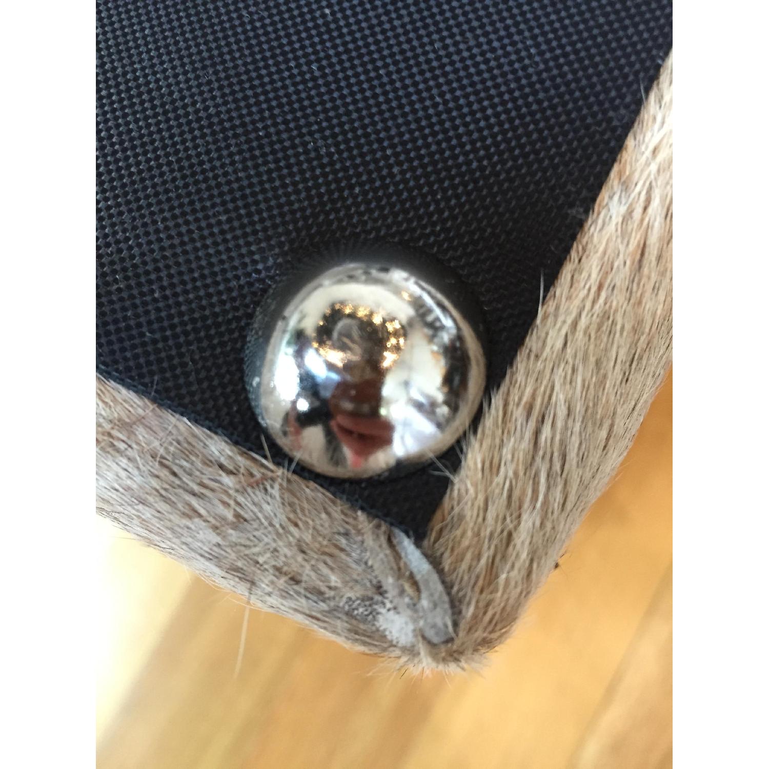 Jamie Young Company Large Grey Hide Ottoman - image-13