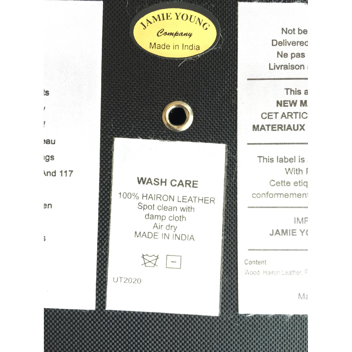 Jamie Young Company Large Grey Hide Ottoman - image-14