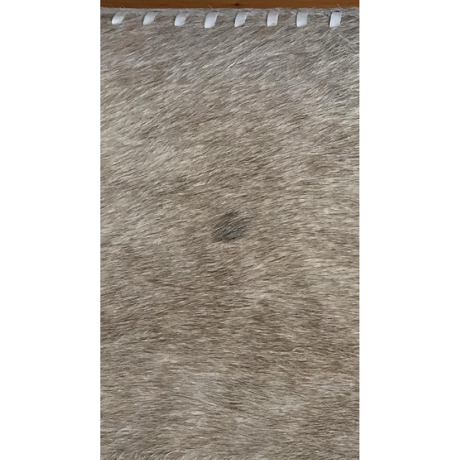 Jamie Young Company Large Grey Hide Ottoman - image-17