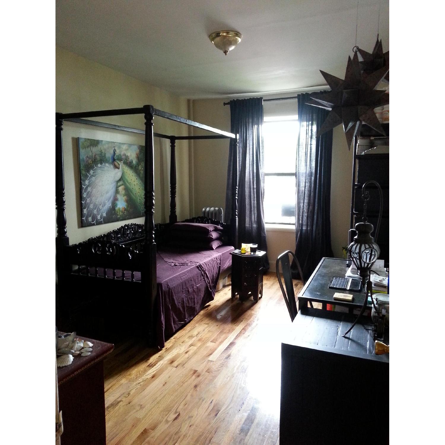 Z Gallerie Hand Carved Indian Daybed - image-1