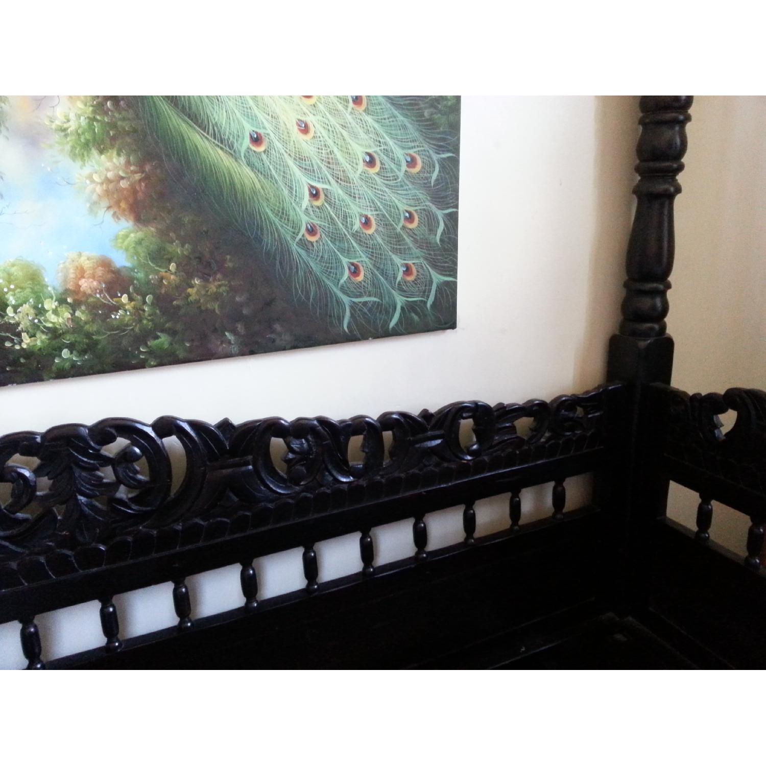 Z Gallerie Hand Carved Indian Daybed - image-3