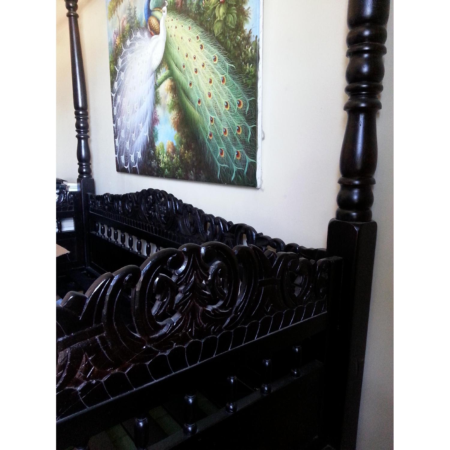 Z Gallerie Hand Carved Indian Daybed - image-4