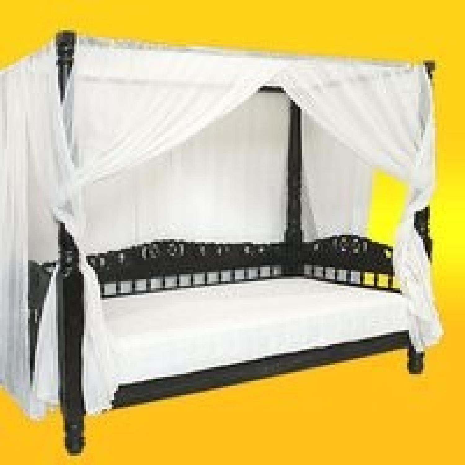 Z Gallerie Hand Carved Indian Daybed - image-5