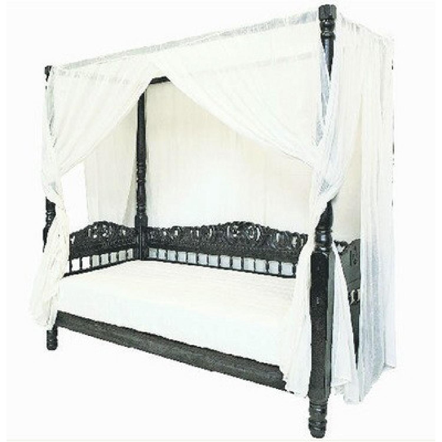 Z Gallerie Hand Carved Indian Daybed - image-6