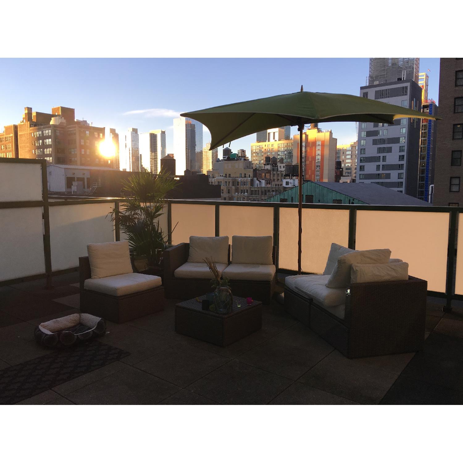 Ikea Arholma Outdoor 5-Seat Sectional & Ottoman in Brown/Beige - image-6