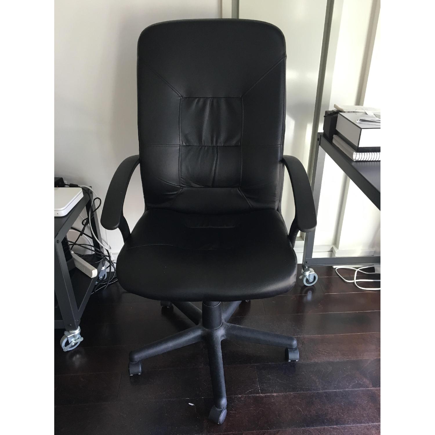 Ikea Leather Office Chair - image-1