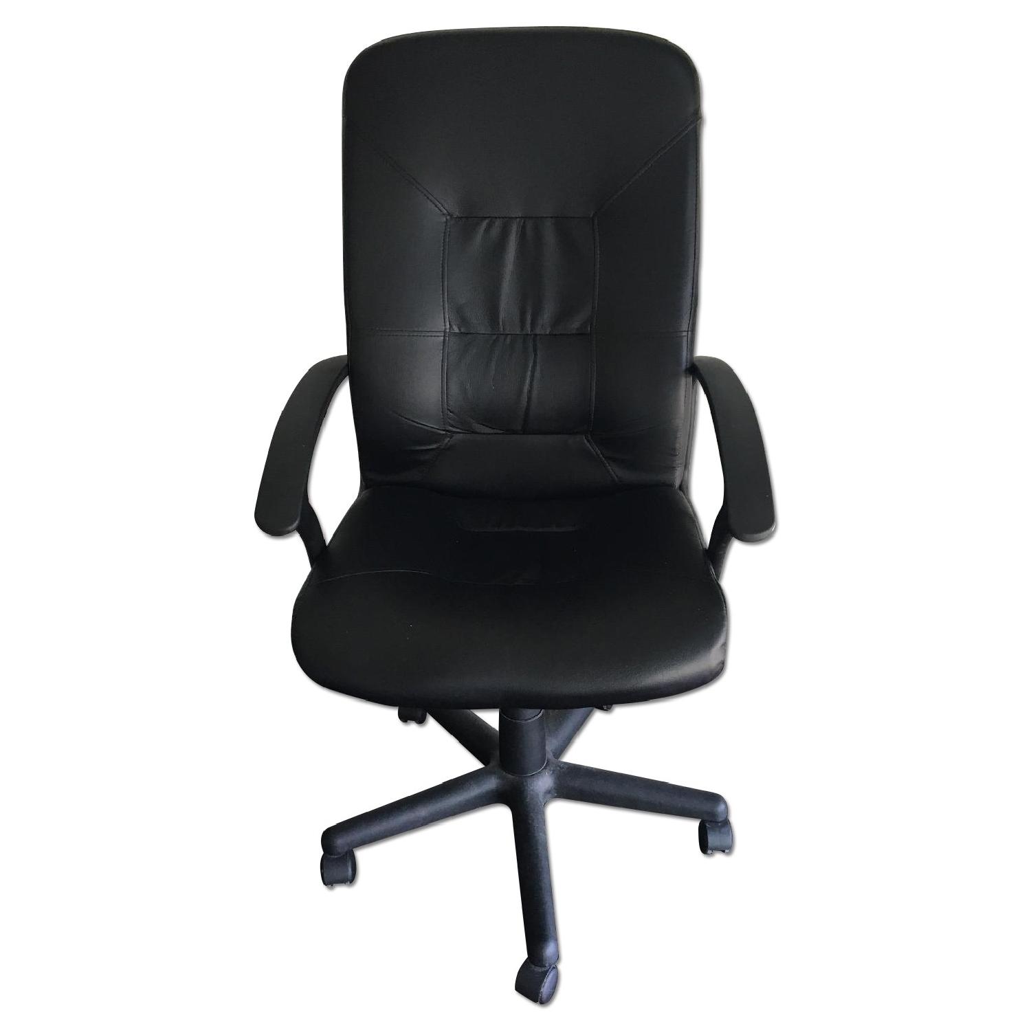 Ikea Leather Office Chair AptDeco