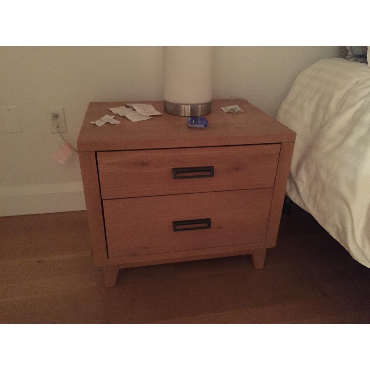 Crate & Barrel Bedside Table AptDeco