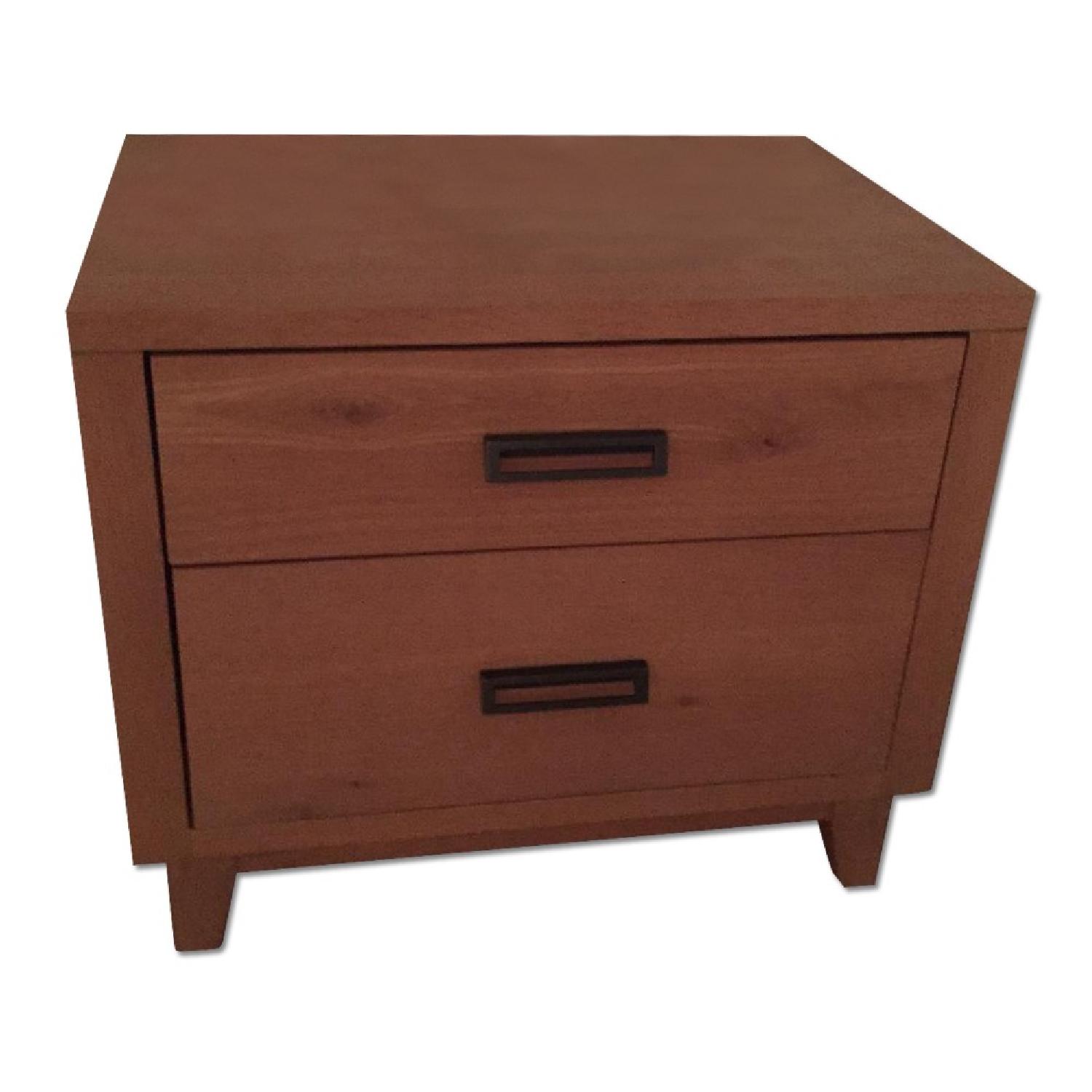 Crate & Barrel Bedside Table AptDeco