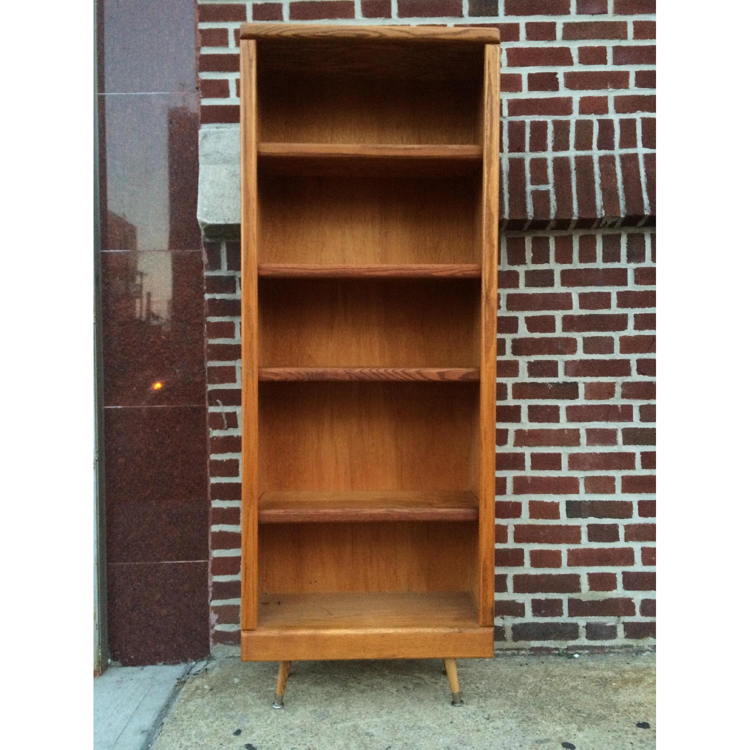 Mid Century Danish Modern Adjustable Tall Bookcase - image-1