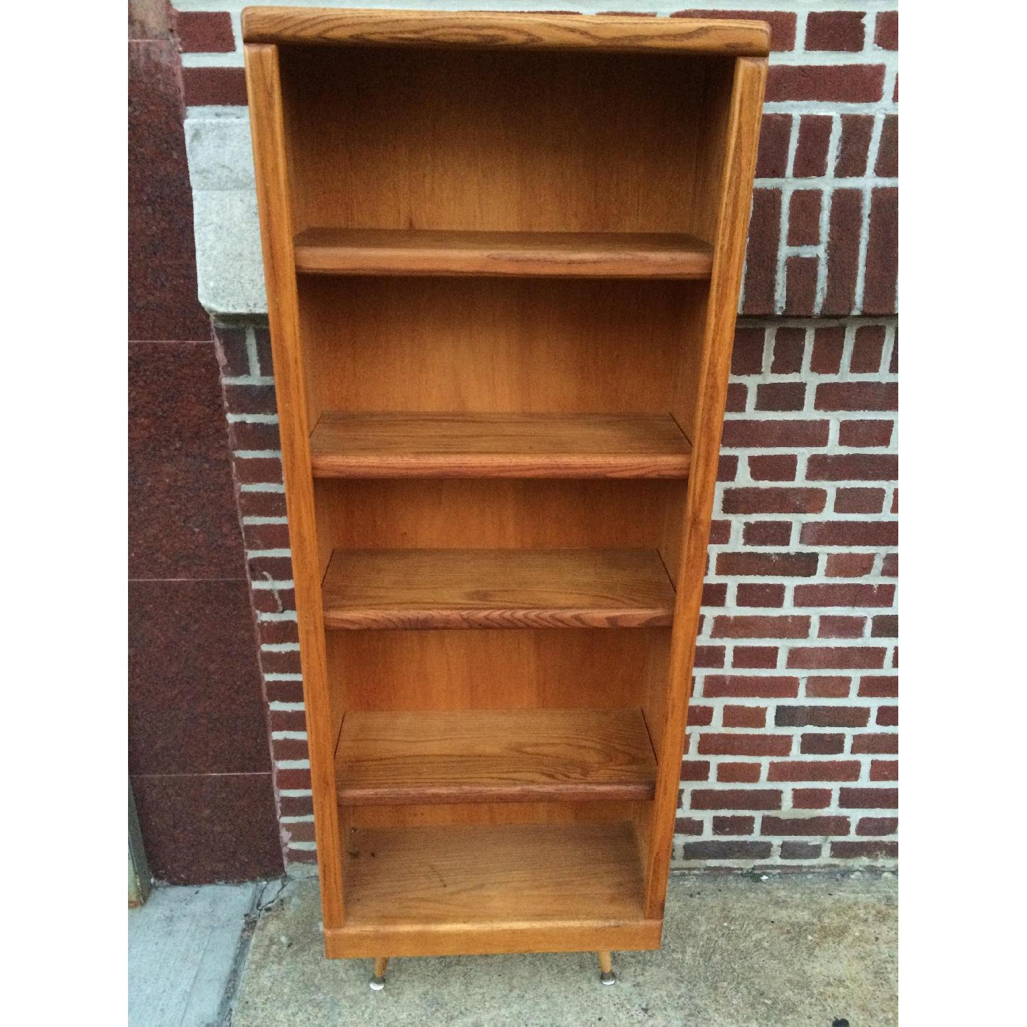 Mid Century Danish Modern Adjustable Tall Bookcase - image-4