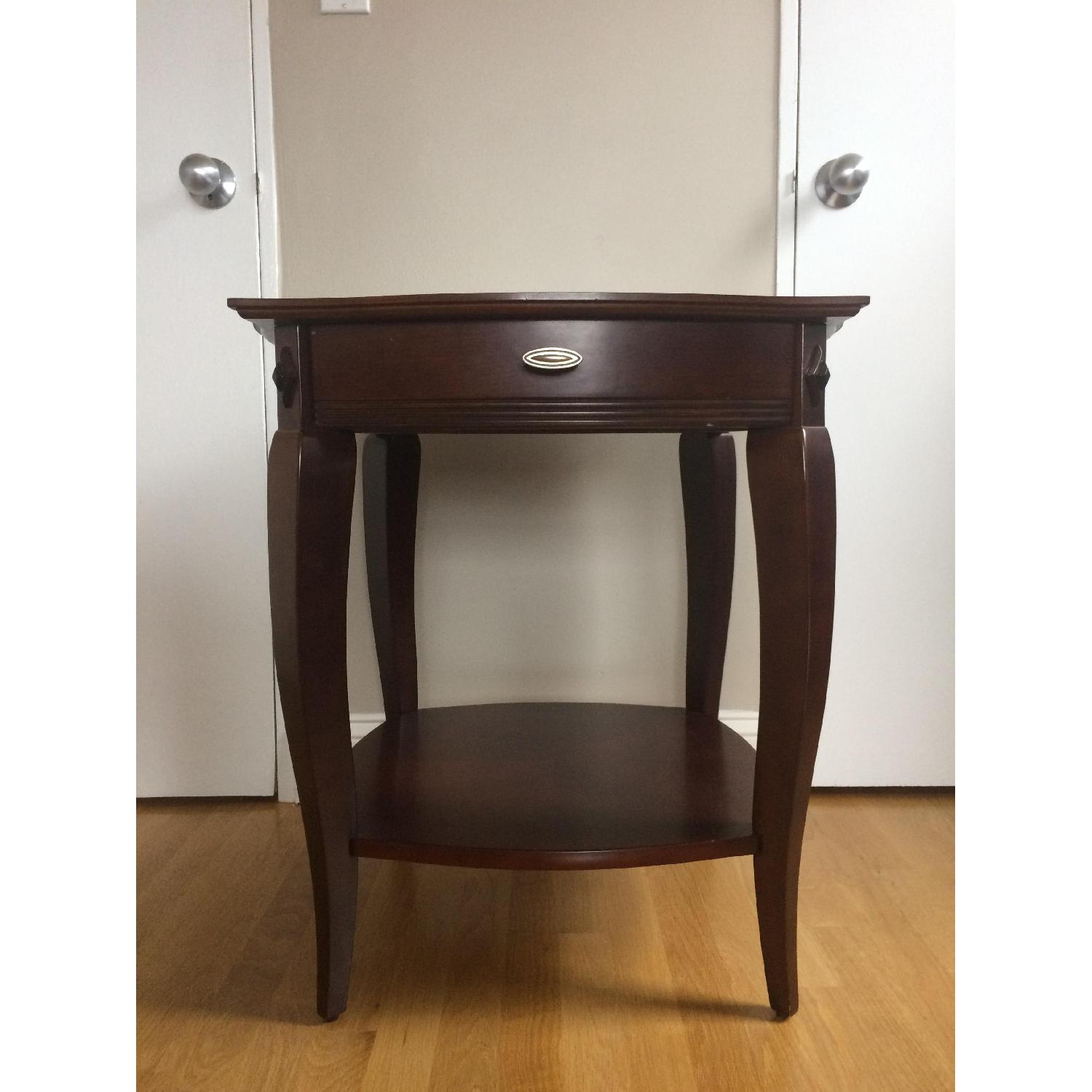 The Bombay Company Dark Wooden Side Table - image-1